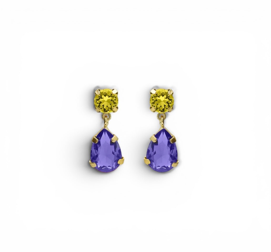 Pendientes Gota Tanzanita y Jonquil - Piedra de Toque