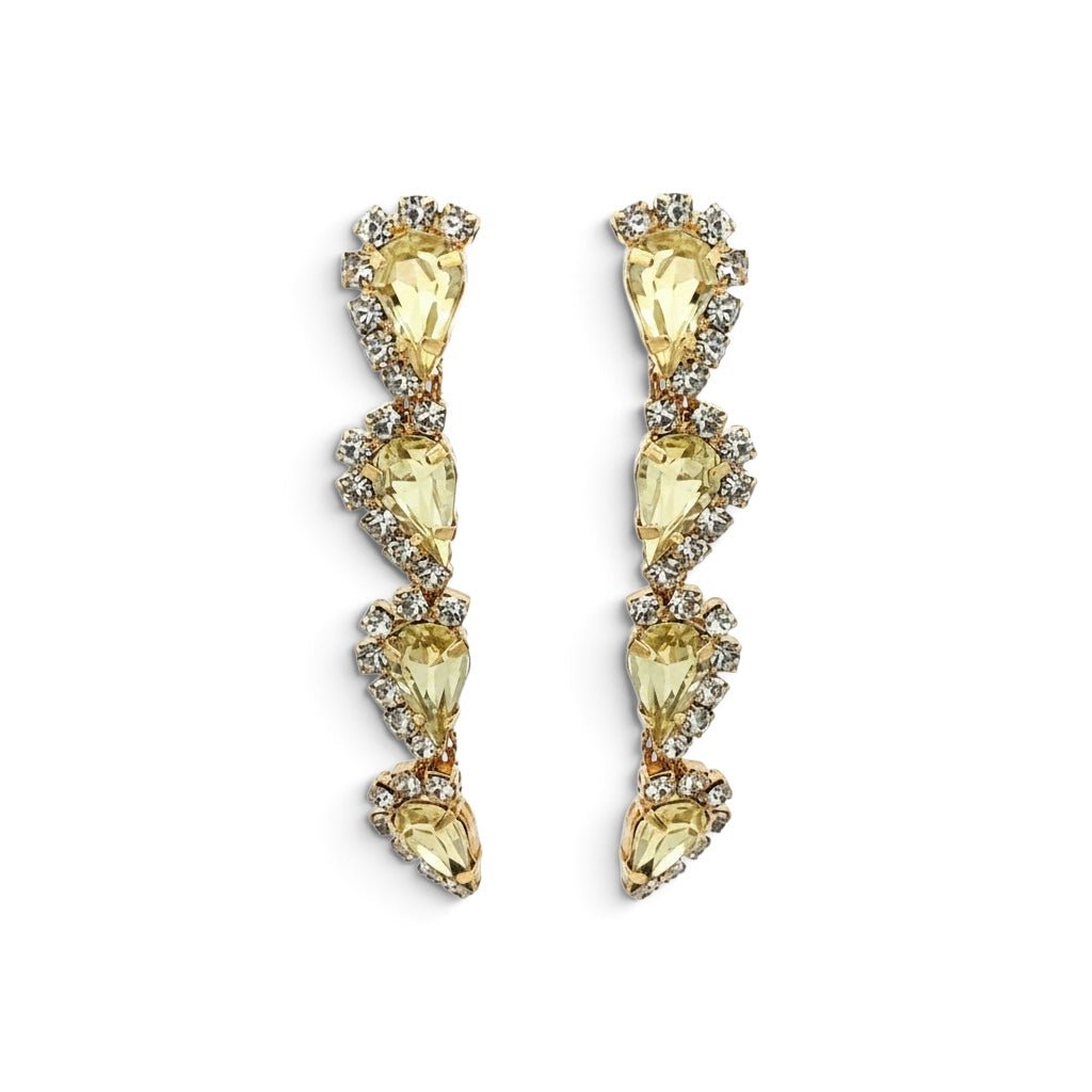 Pendientes Gotas Largas Jonquil - Piedra de Toque