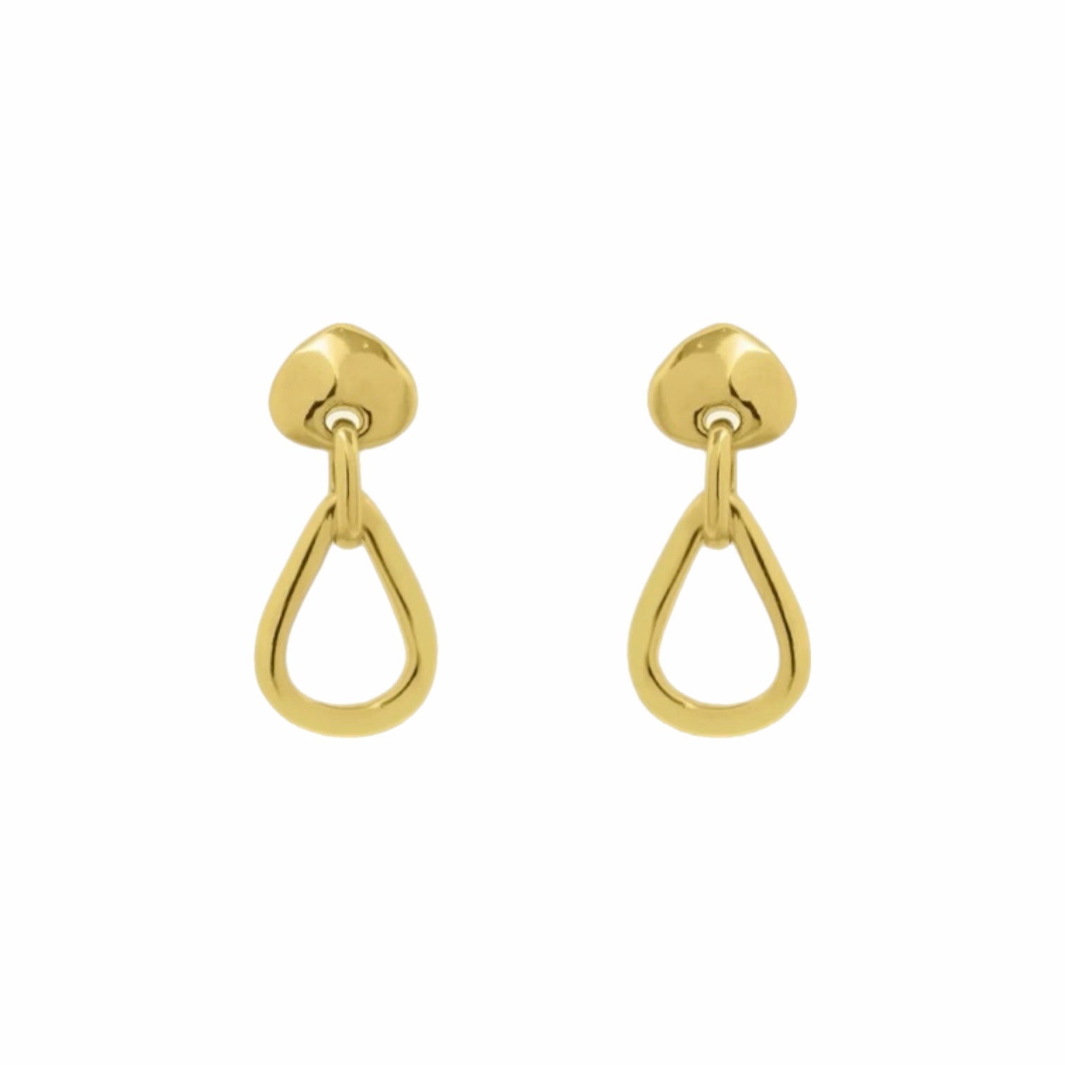 Pendientes Lágrimas Orgánicas Oro - Piedra de Toque