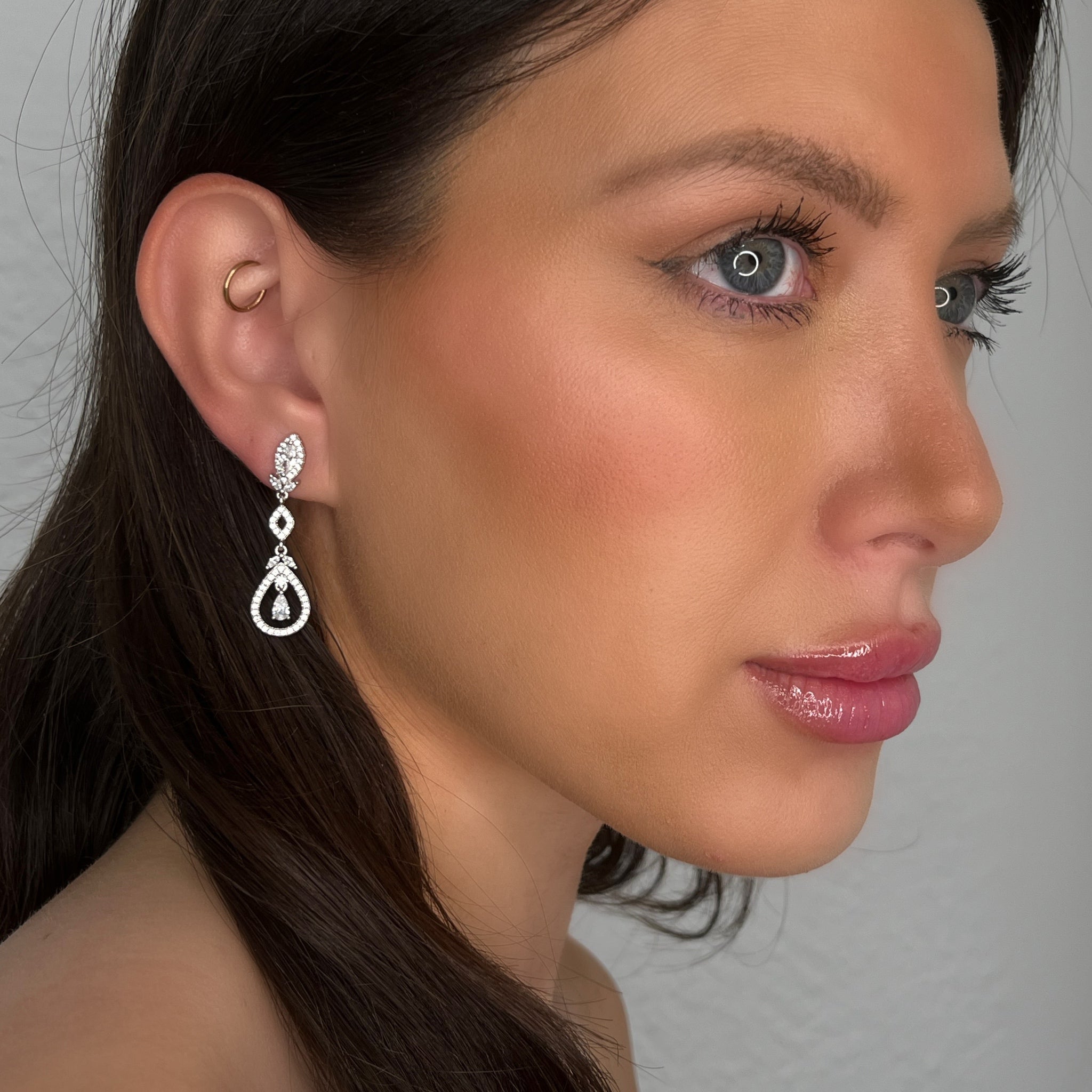 Pendientes Largo Clásico - Piedra de Toque