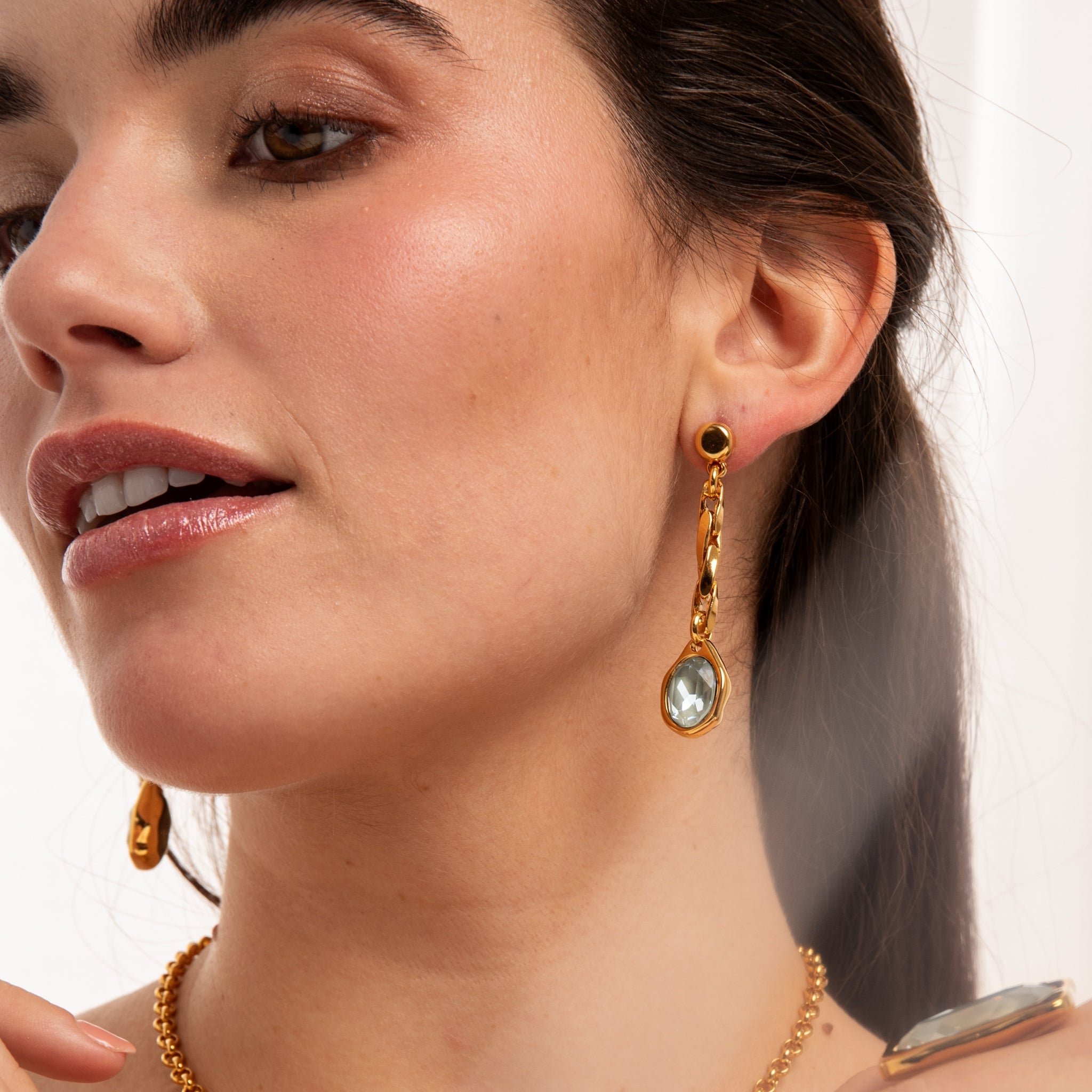 Pendientes Largos Agave - Piedra de Toque