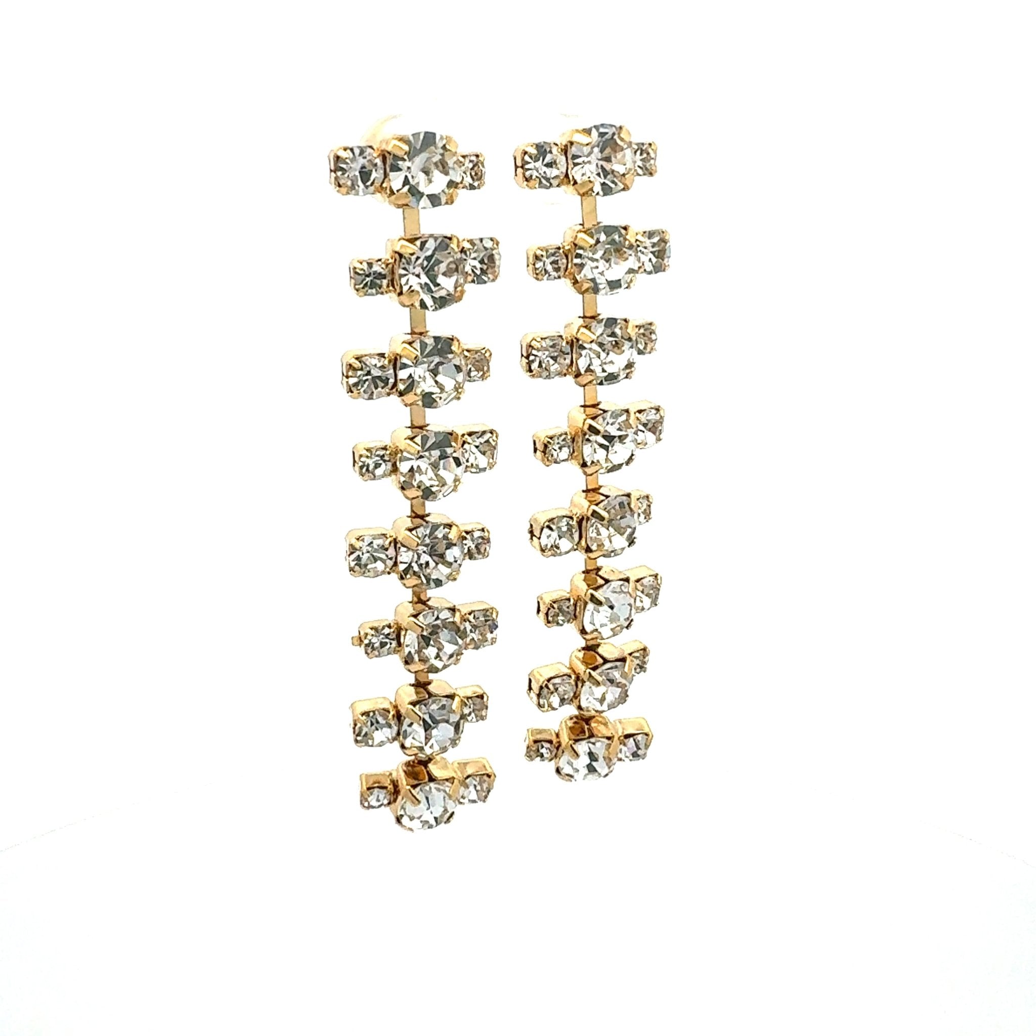 Pendientes Largos de Cristales - Piedra de Toque