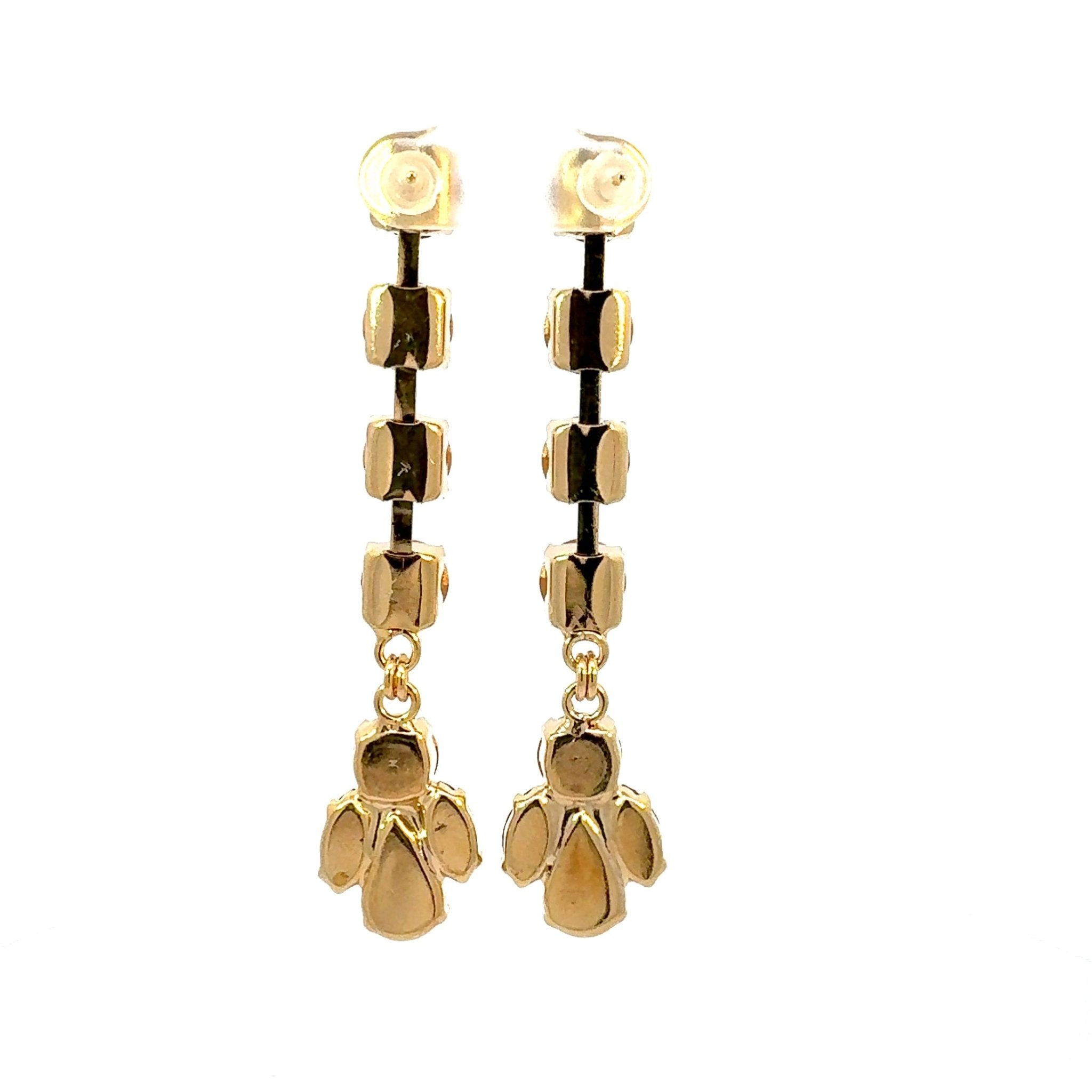 Pendientes Largos Tonos Mocha Mousse - Piedra de Toque