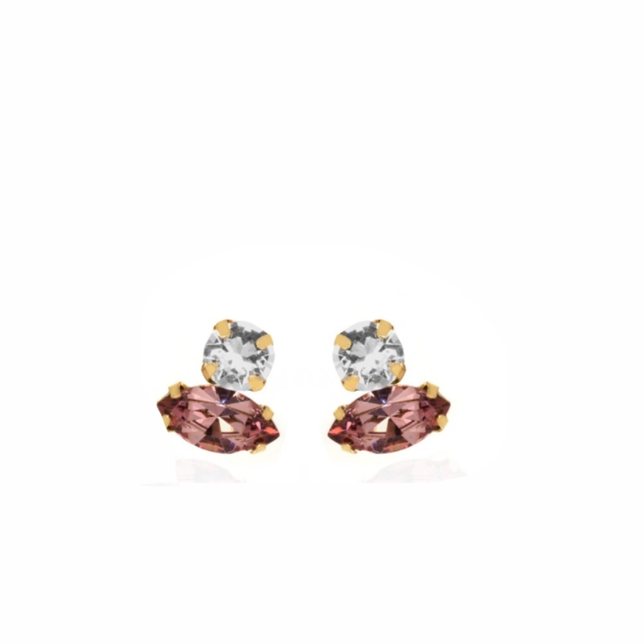 Pendientes Marquise Rosa Viejo - Piedra de Toque