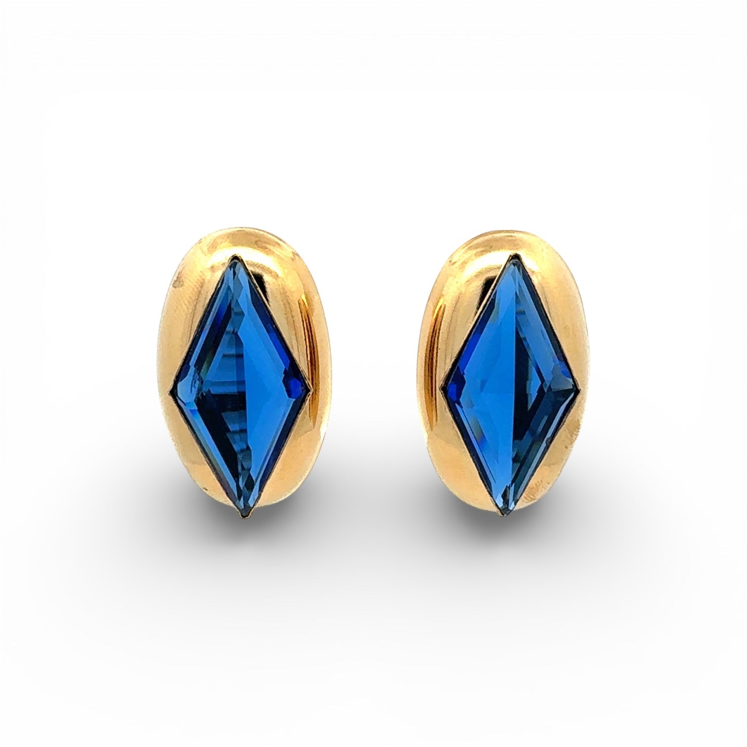 Pendientes Rombo Azul - Piedra de Toque
