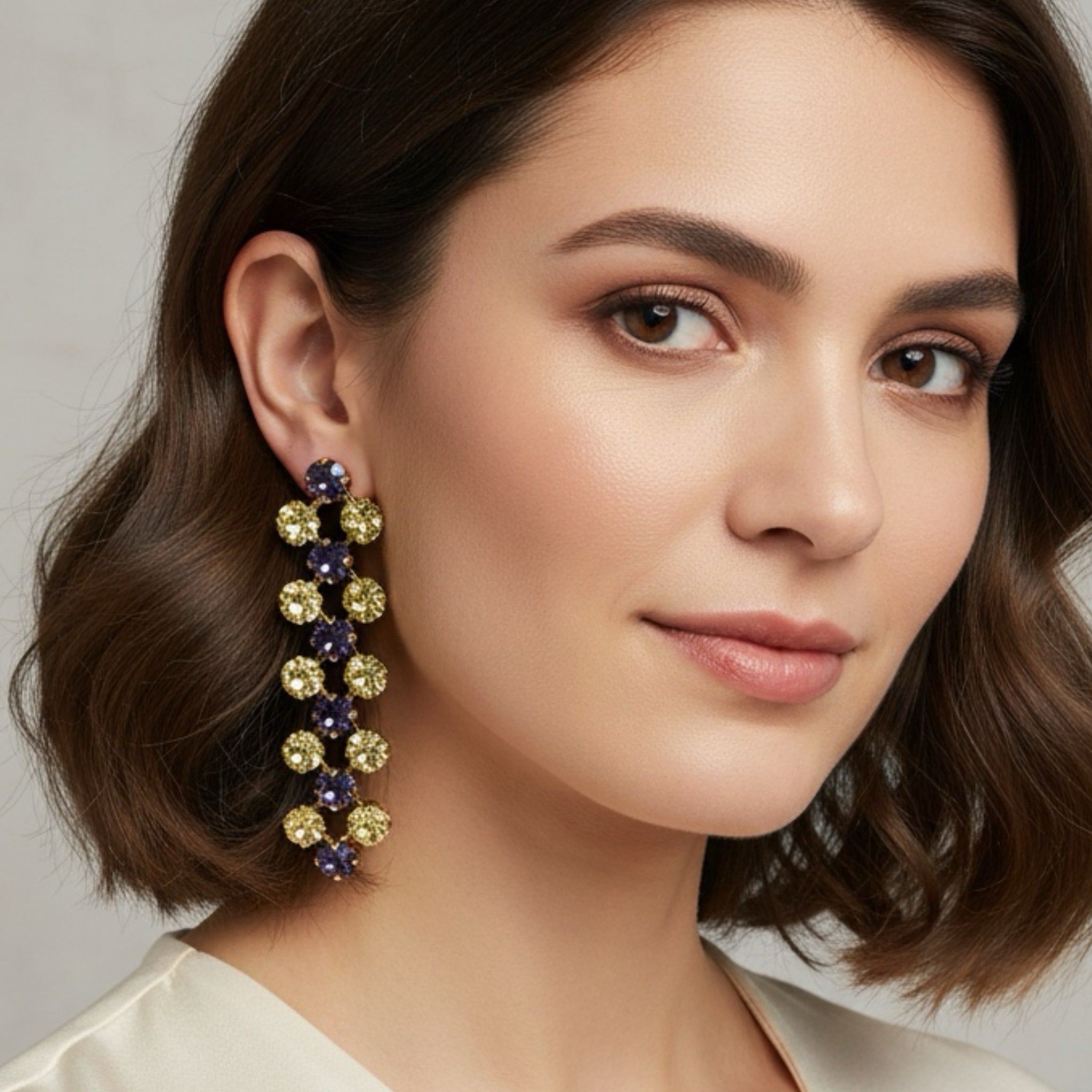 Pendientes Tanzanita y Jonquil - Piedra de Toque