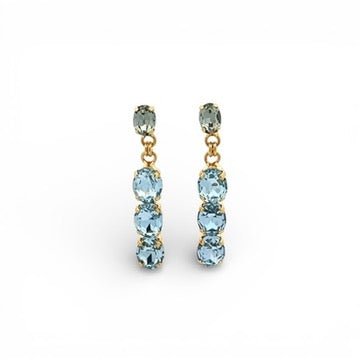 Pendientes Trío Azul Claro - Piedra de Toque