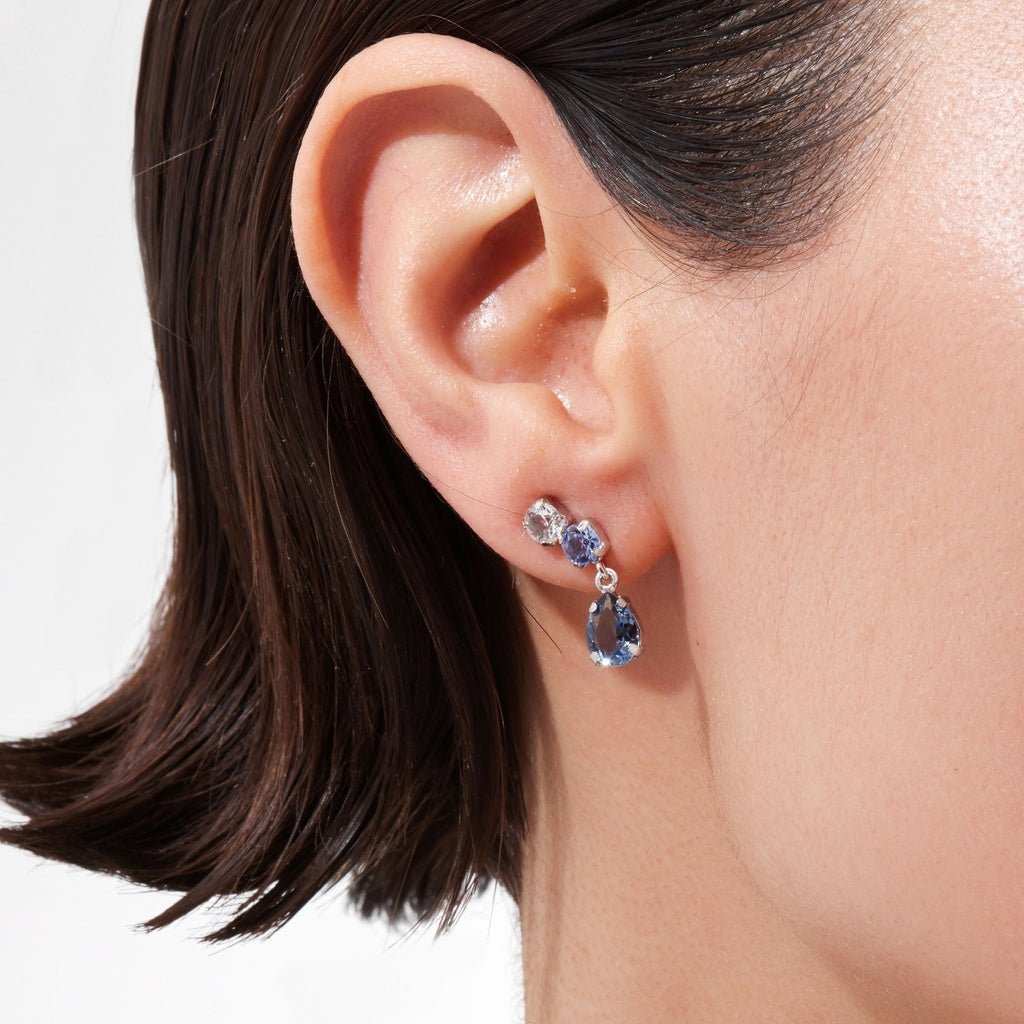 Pendientes Trío Azul Noche - Piedra de Toque