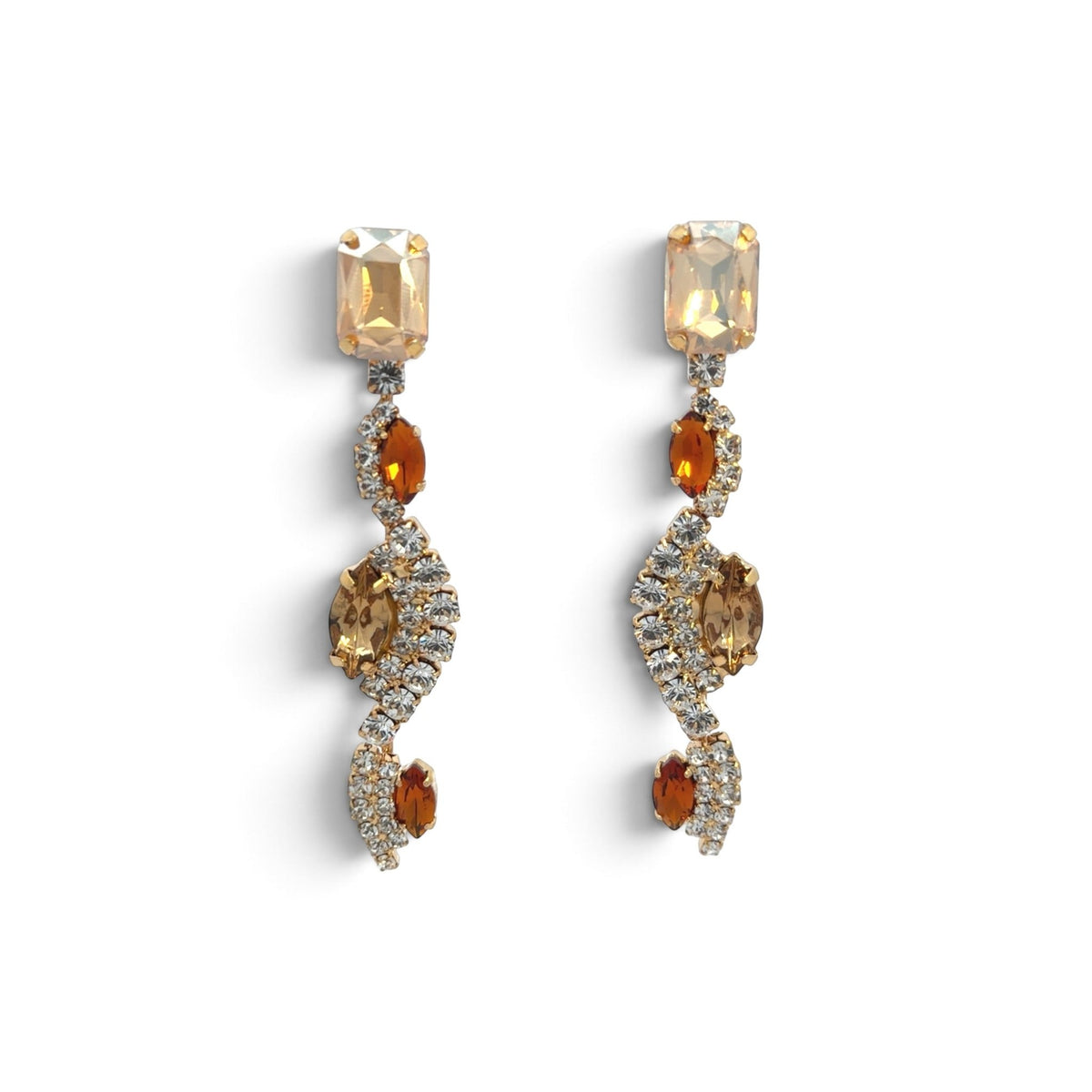 Pendientes Twist Champagne - Piedra de Toque