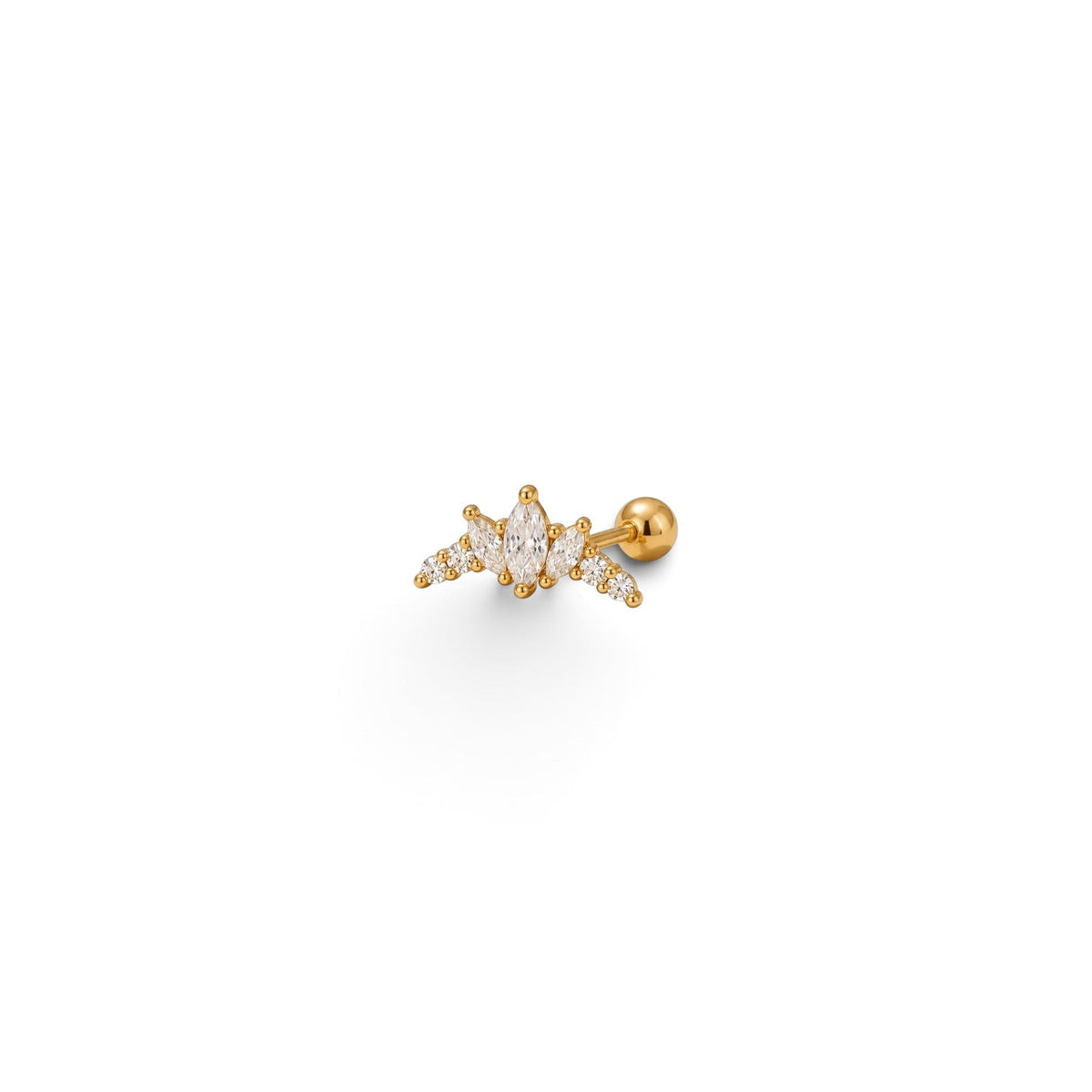 Piercing Couronne Oro (bolita) - Piedra de Toque