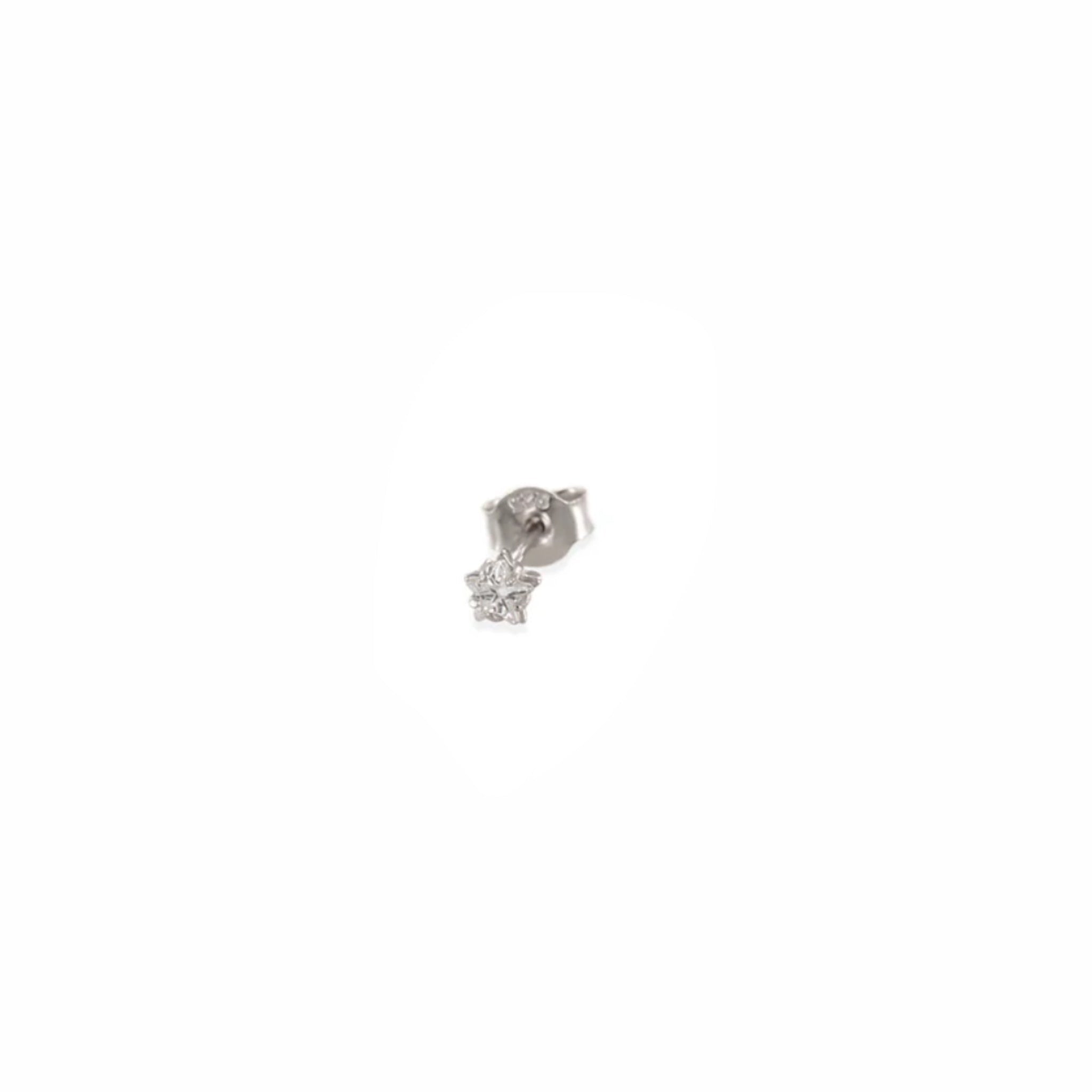 Piercing Estrella de Circonita Plata - Piedra de Toque