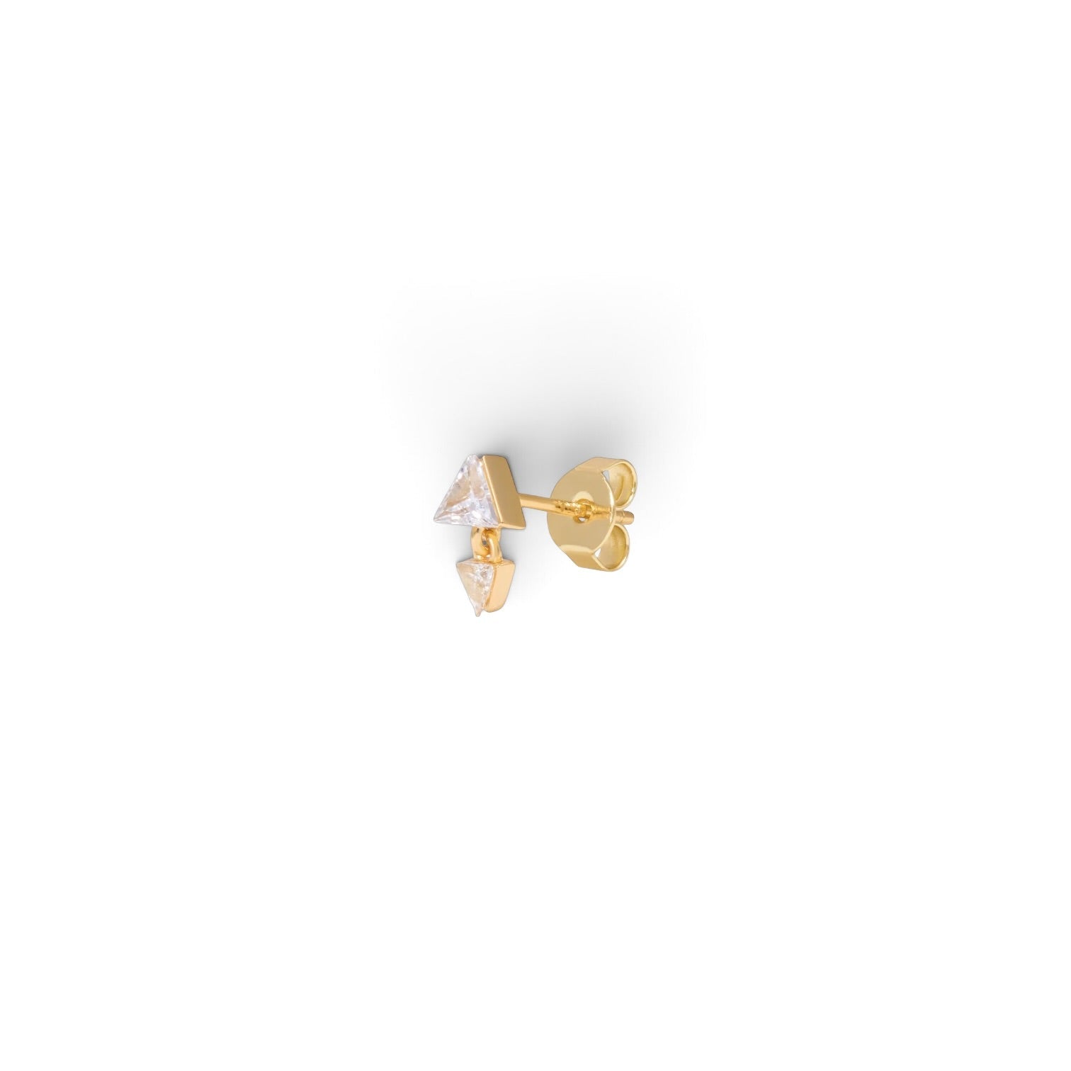 Piercing Floating Pyramid Oro - Piedra de Toque
