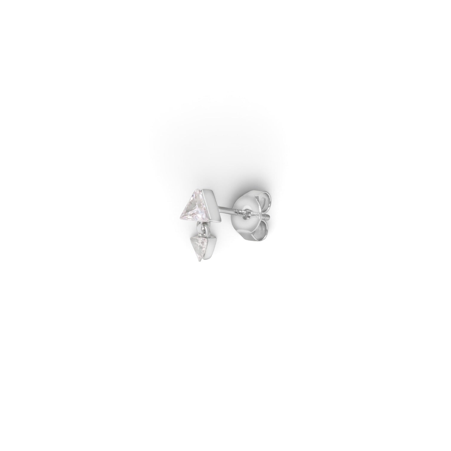 Piercing Floating Pyramid Plata - Piedra de Toque