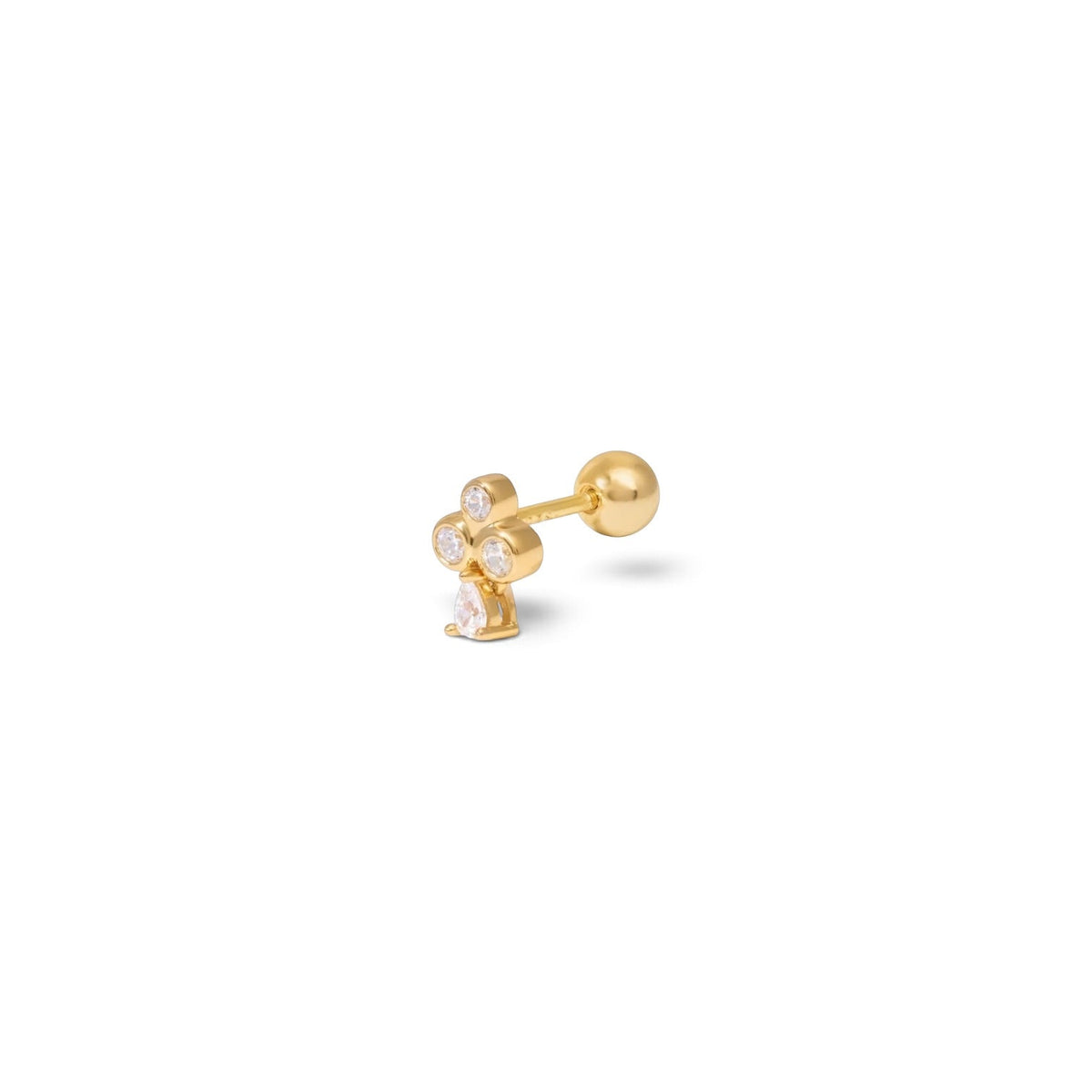 Piercing Flower Lola Oro (bolita) - Piedra de Toque