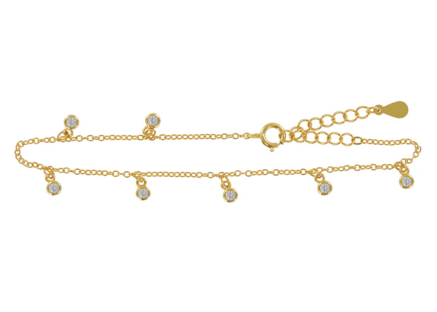 Pulsera Brillo Colgante Oro - Piedra de Toque