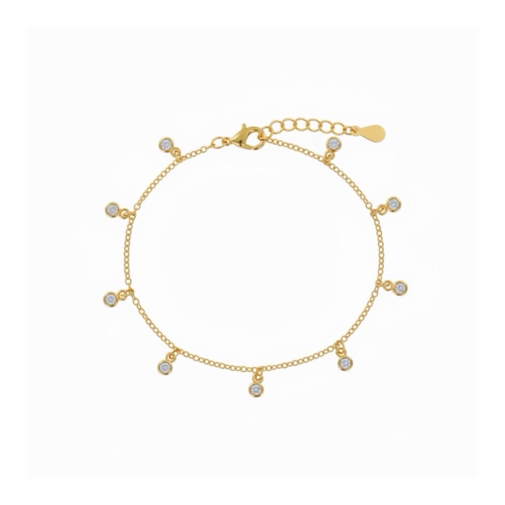 Pulsera Brillo Colgante Oro - Piedra de Toque