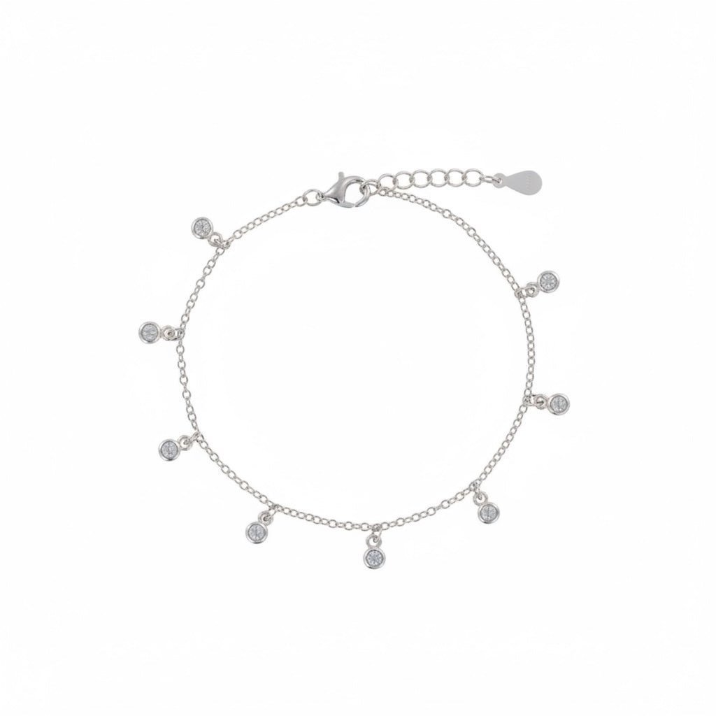 Pulsera Brillo Colgante Plata - Piedra de Toque
