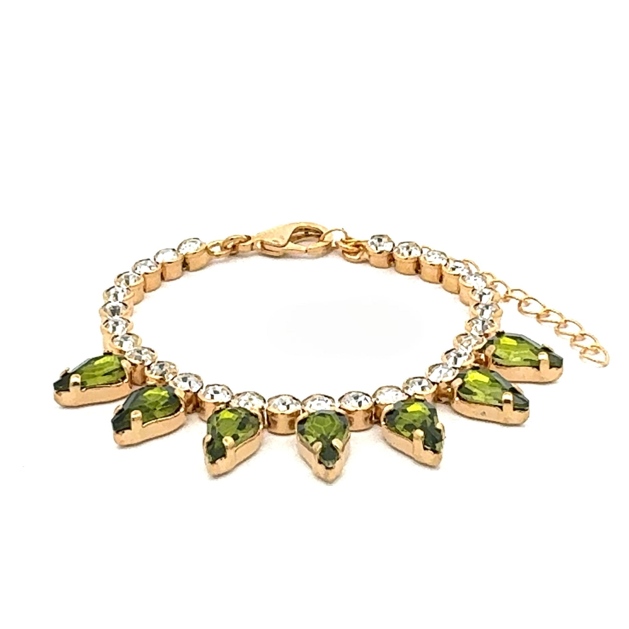 Pulsera Gotas Oliva - Piedra de Toque