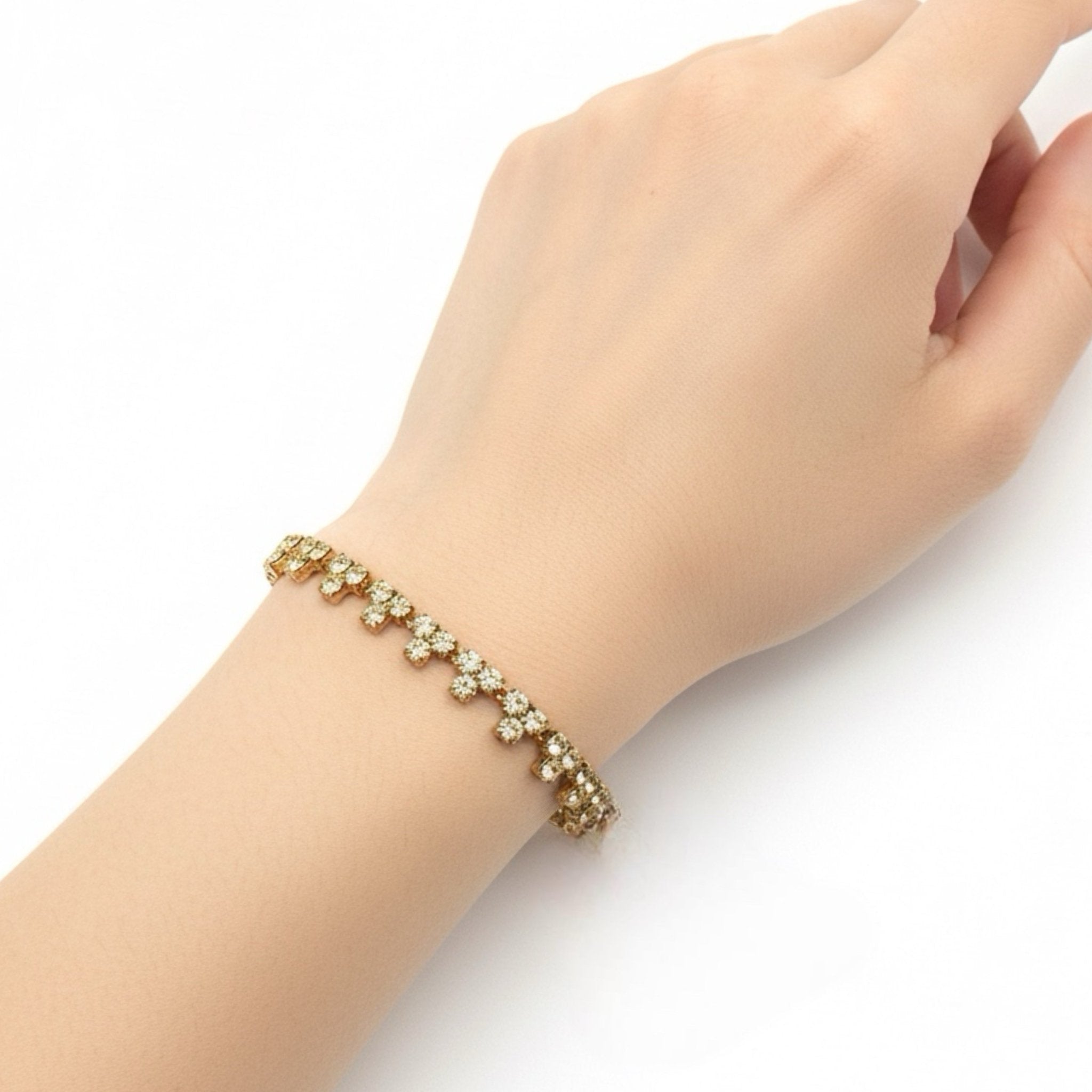 Pulsera Triángulos Amarillo Jonquil - Piedra de Toque