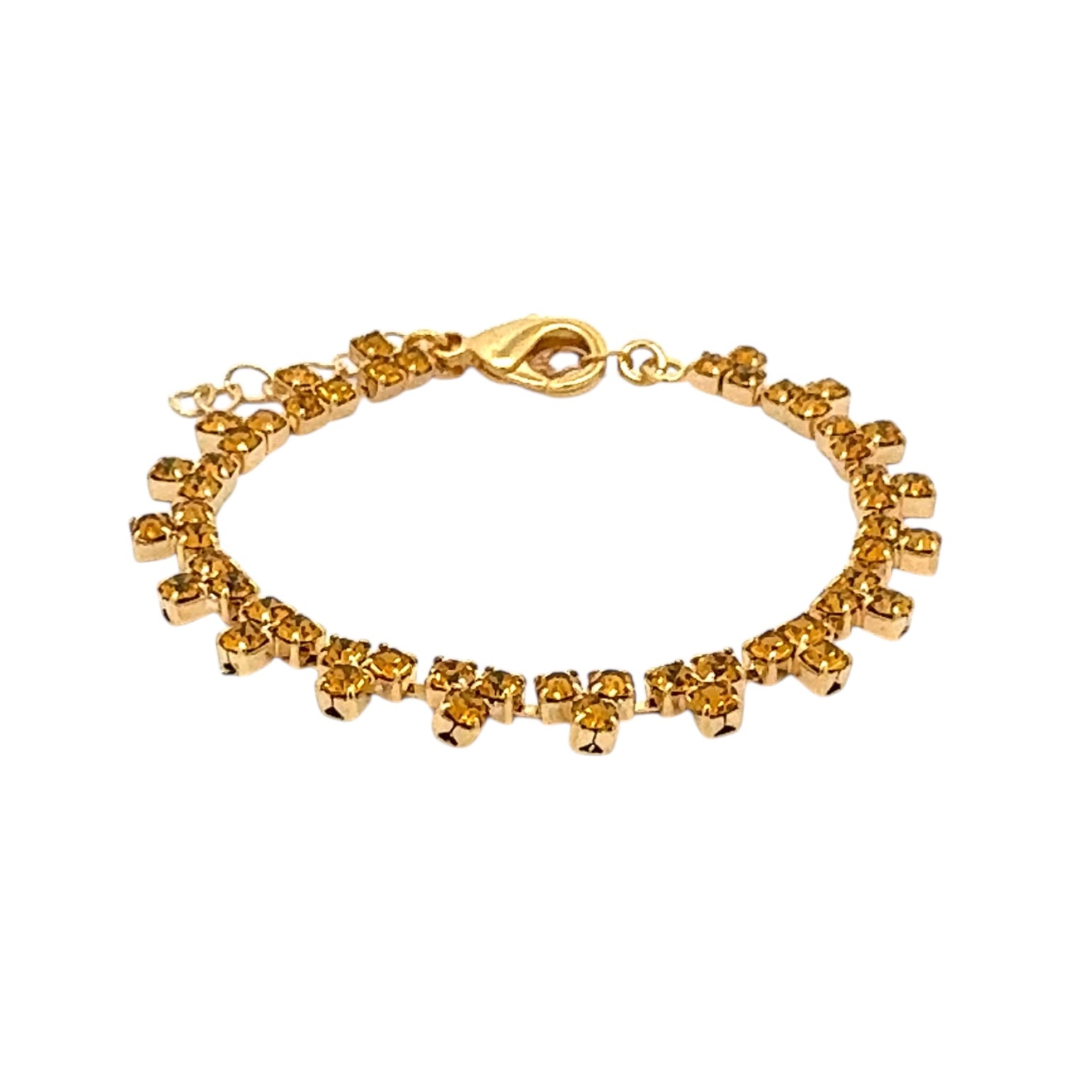 Pulsera Triángulos Topacio - Piedra de Toque