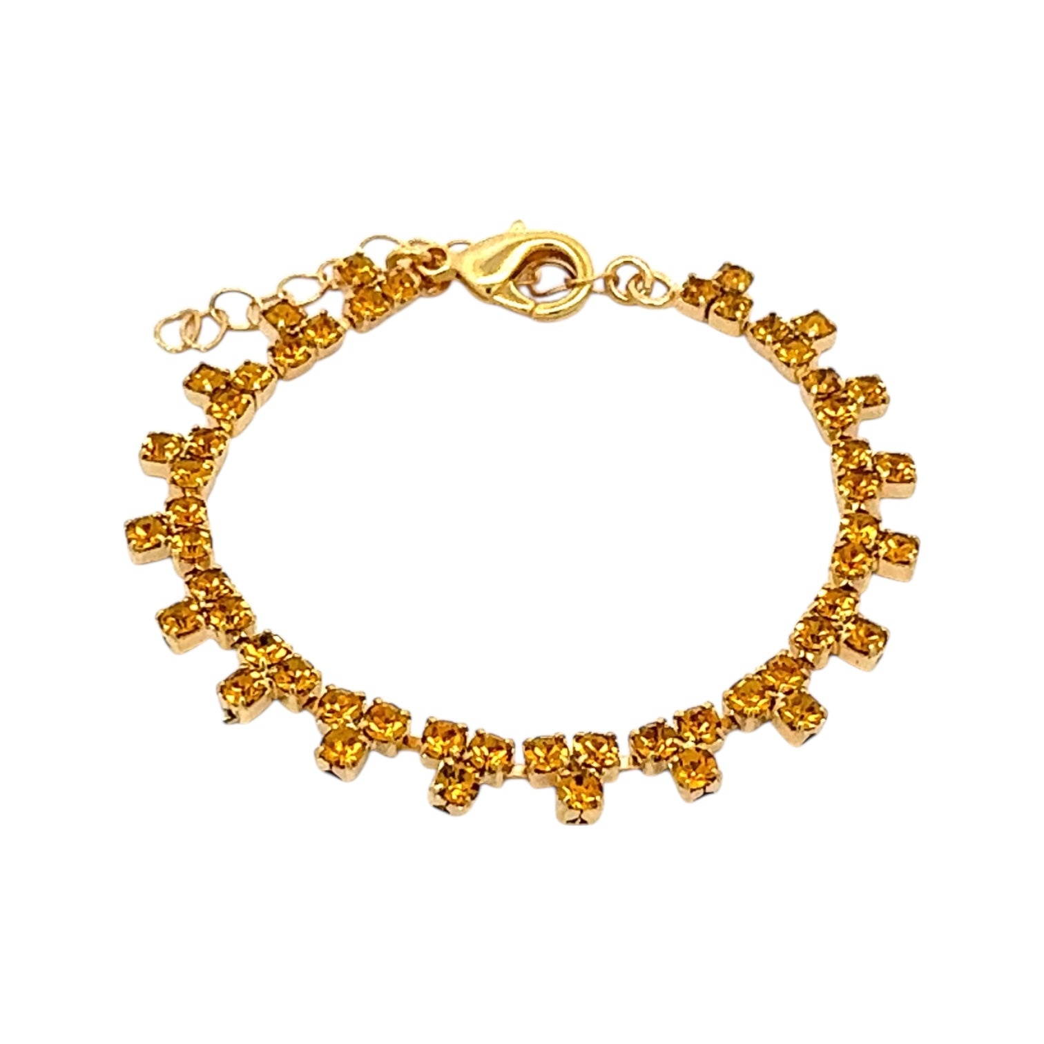 Pulsera Triángulos Topacio - Piedra de Toque