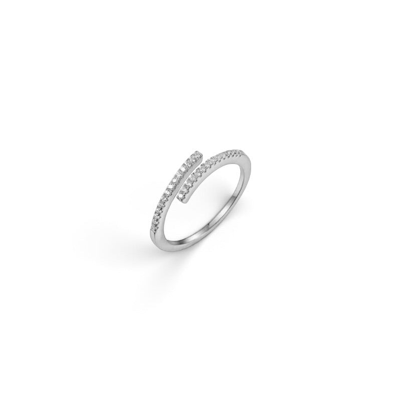 Sortija Abierta Plata - Piedra de Toque