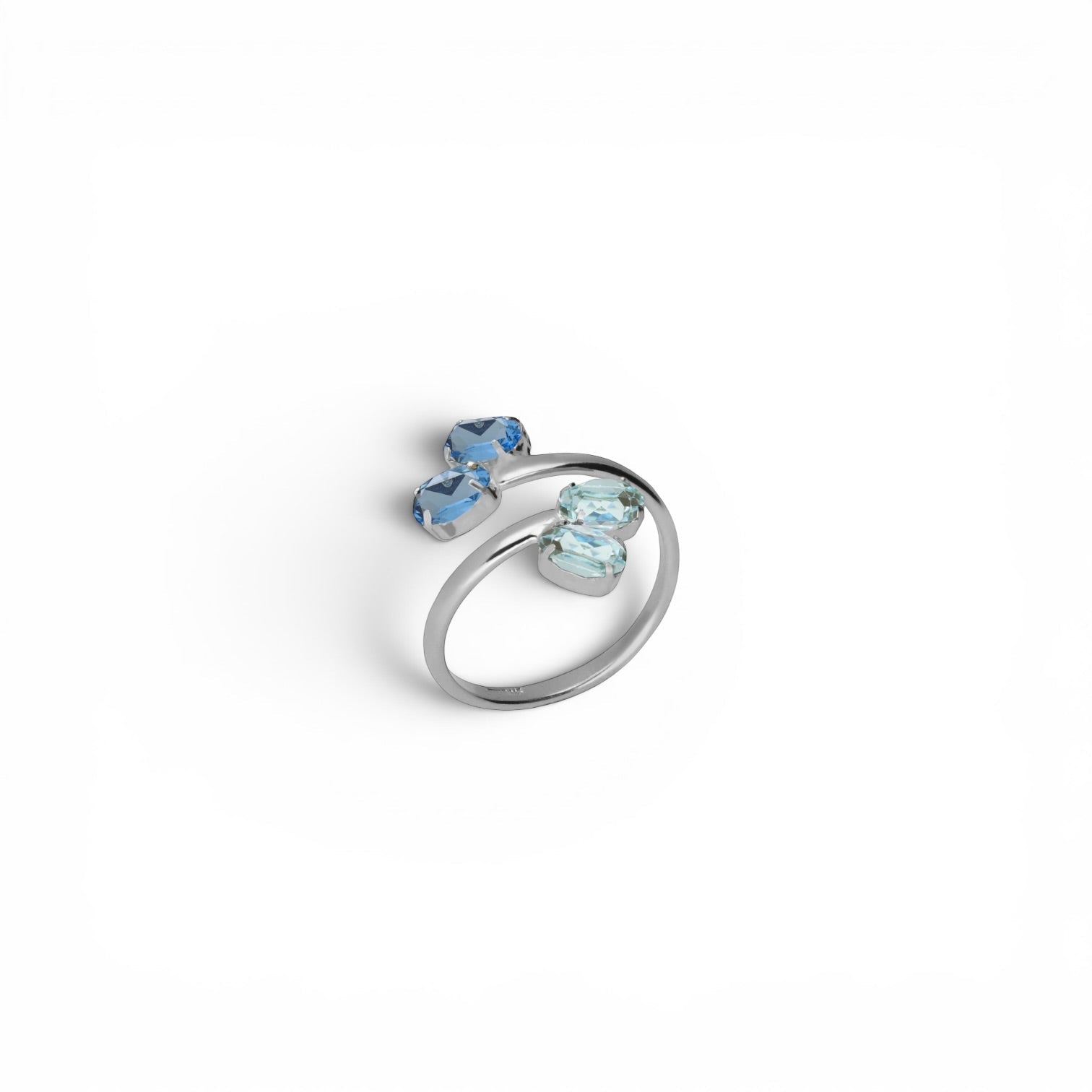 Sortija Ajustable Eau Azul - Piedra de Toque