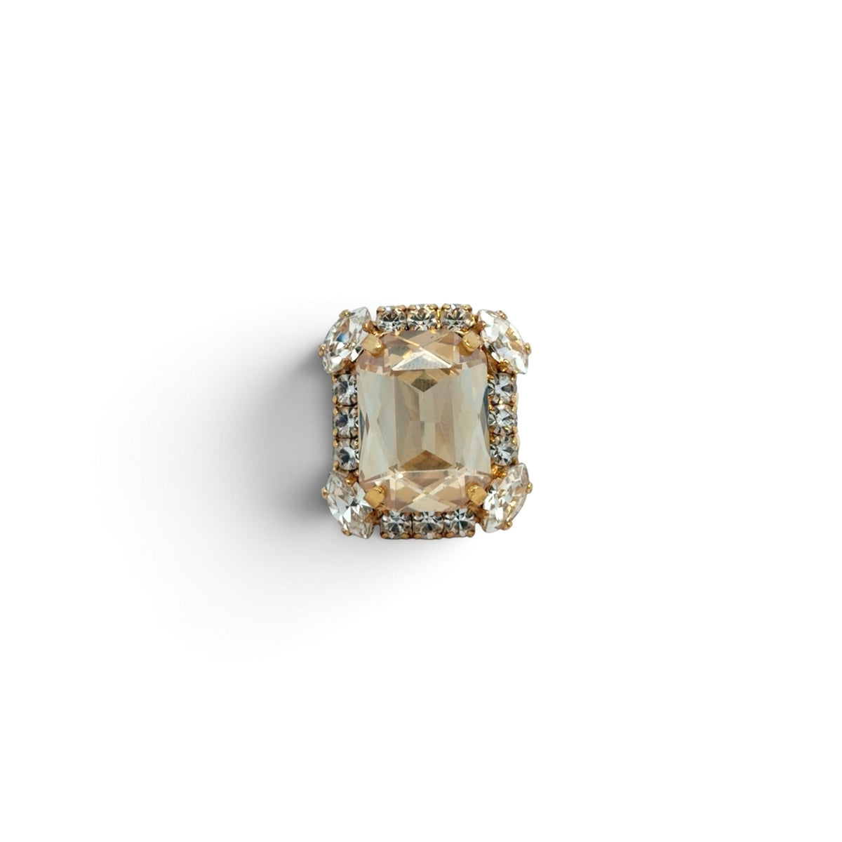 Sortija Cóctel Champagne - Piedra de Toque