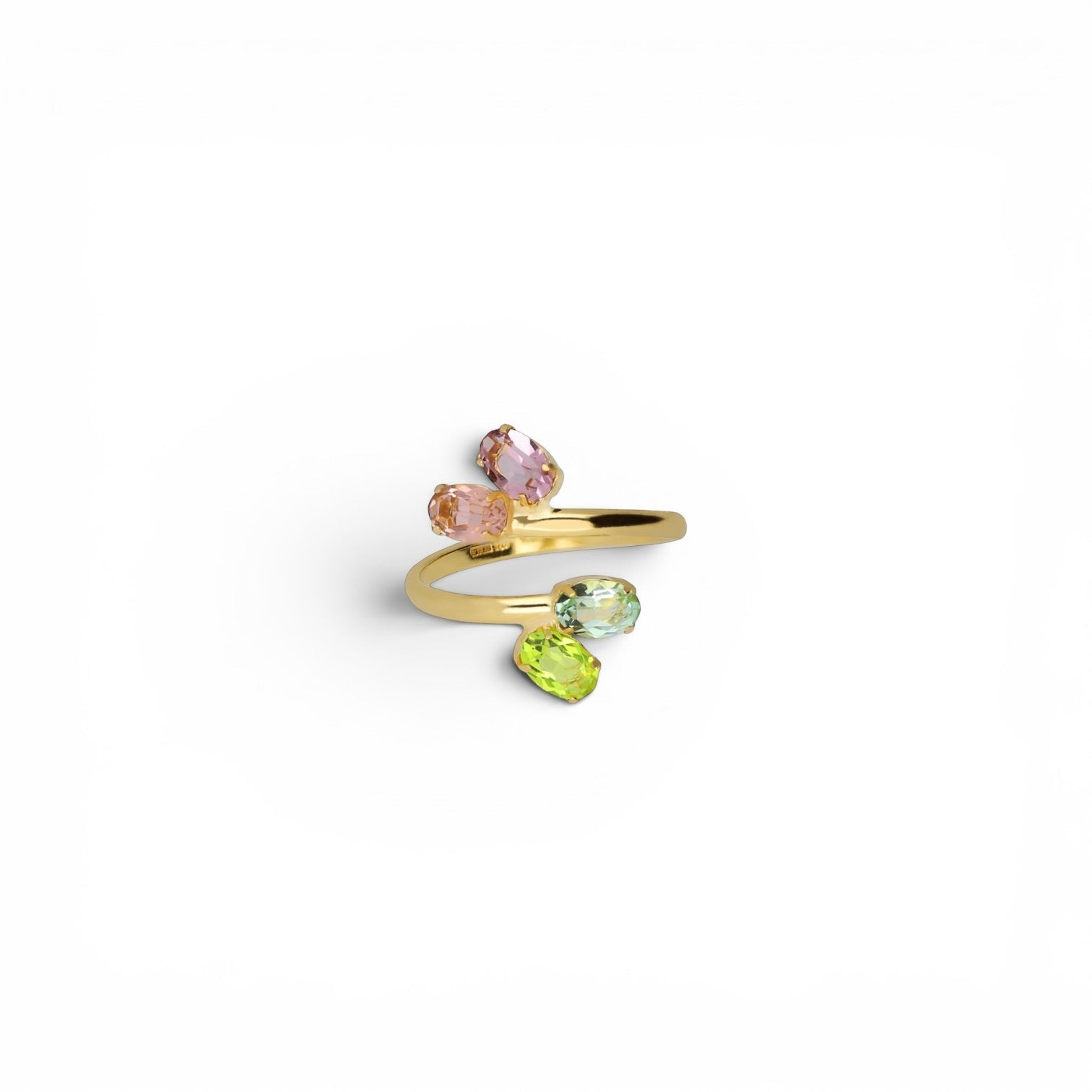 Sortija Espiral Amalfi Multicolor - Piedra de Toque