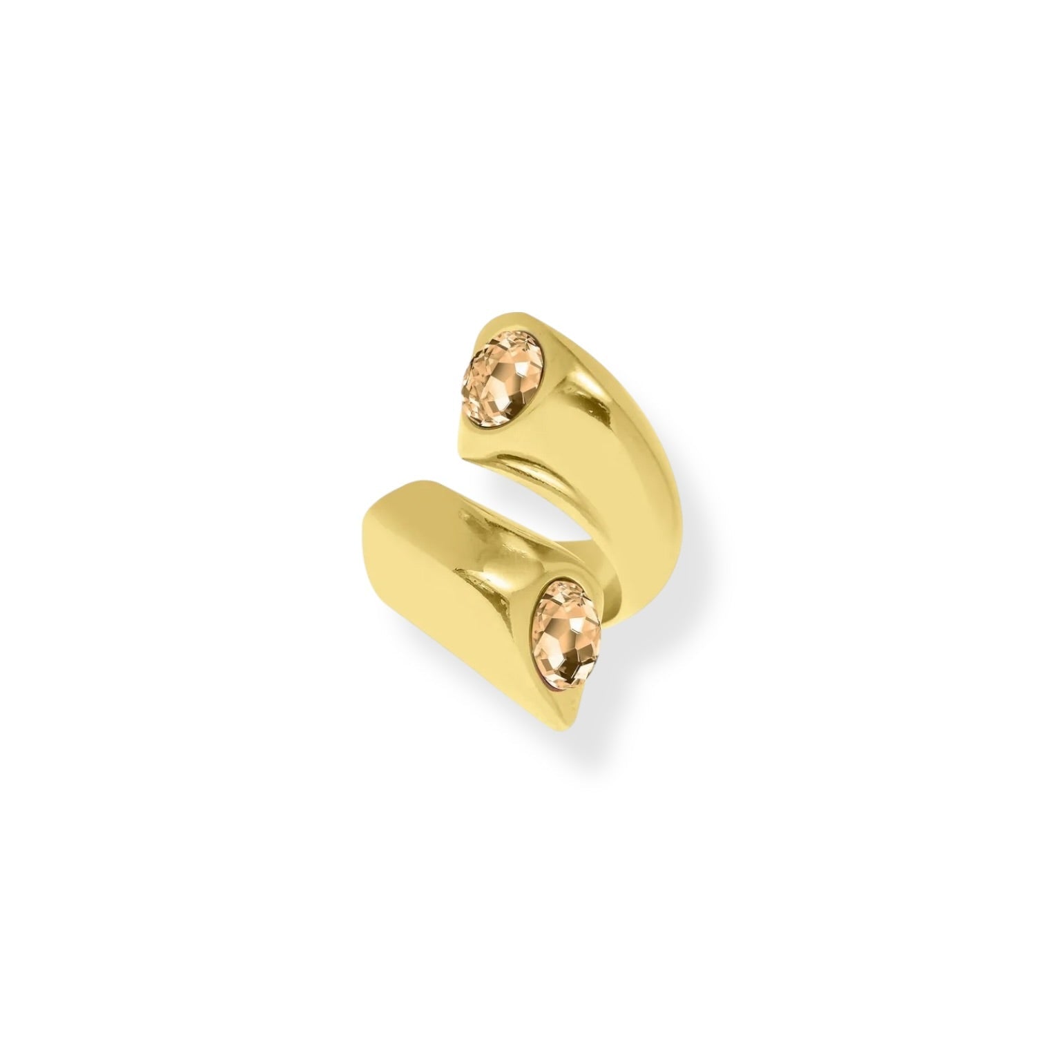 Sortija Espiral Champagne - Piedra de Toque