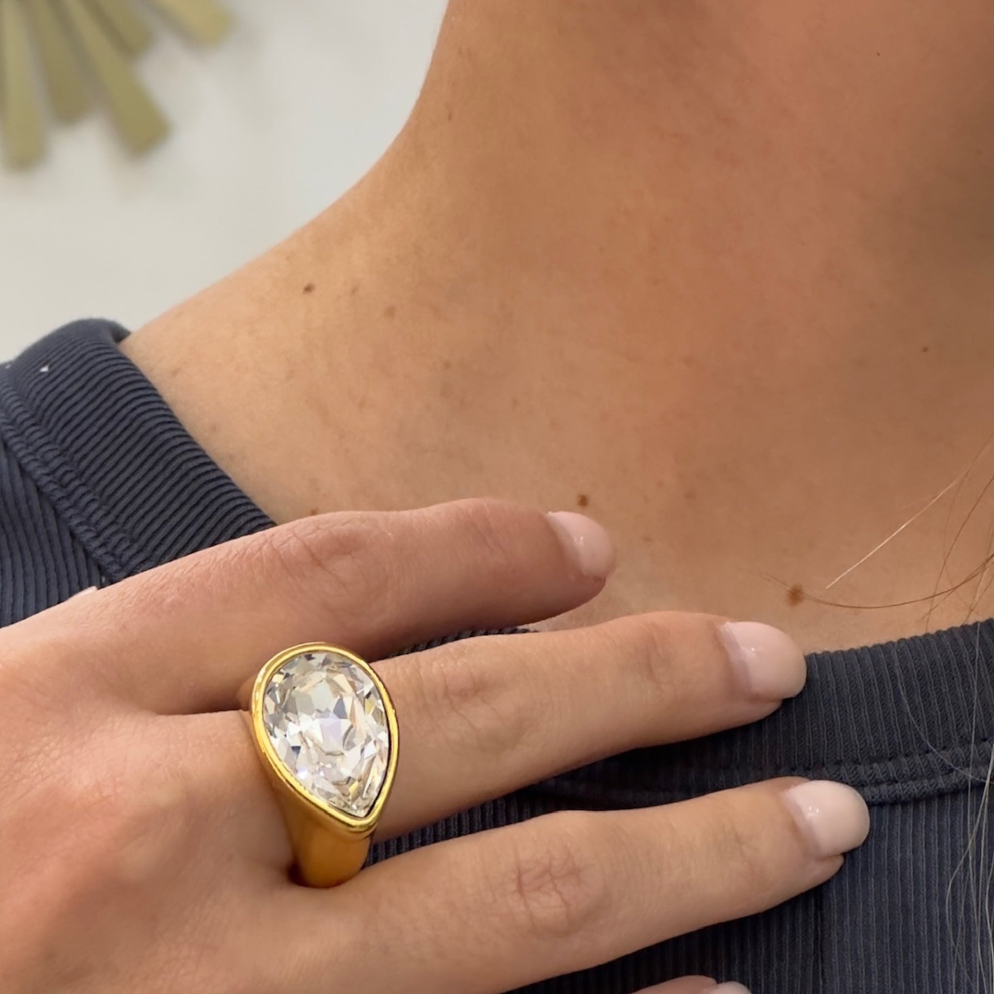 Sortija Gota Blanca - Piedra de Toque