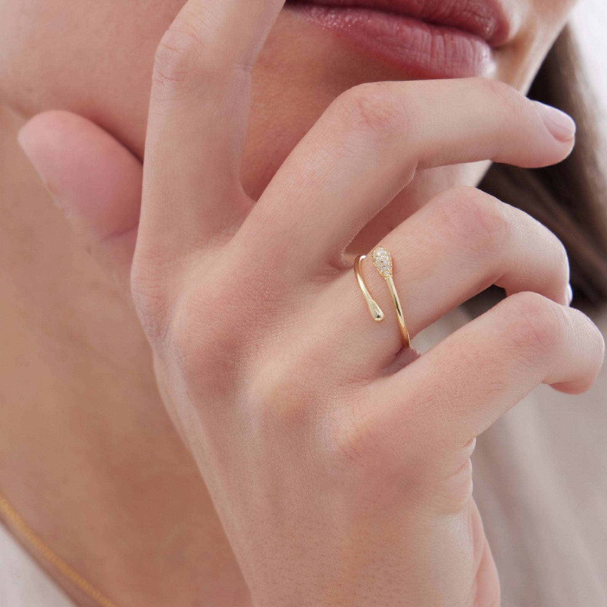 Sortija Gota Oro - Piedra de Toque