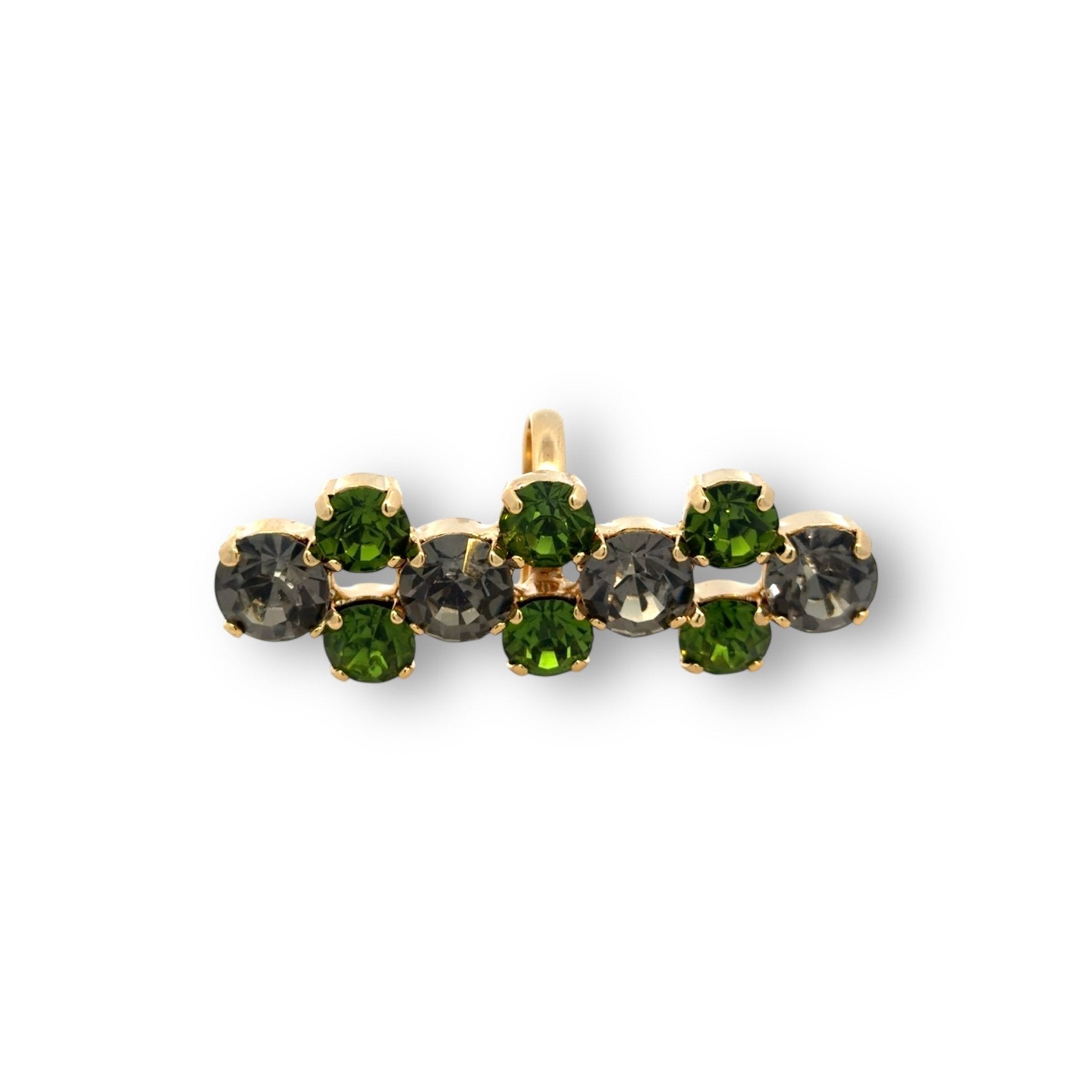 Sortija Larga Oliva y Diamante Negro - Piedra de Toque