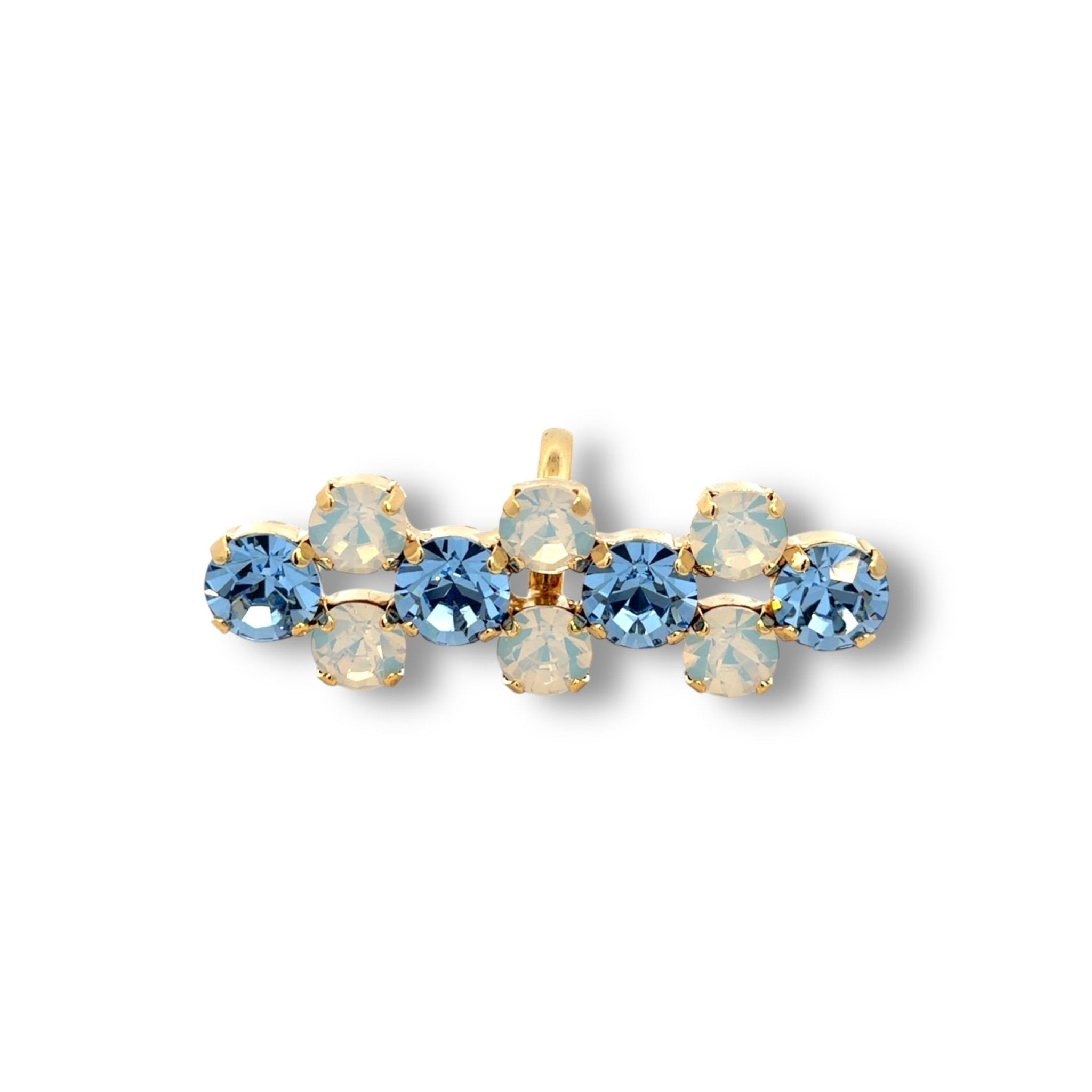 Sortija Larga Ópalo y Azul - Piedra de Toque