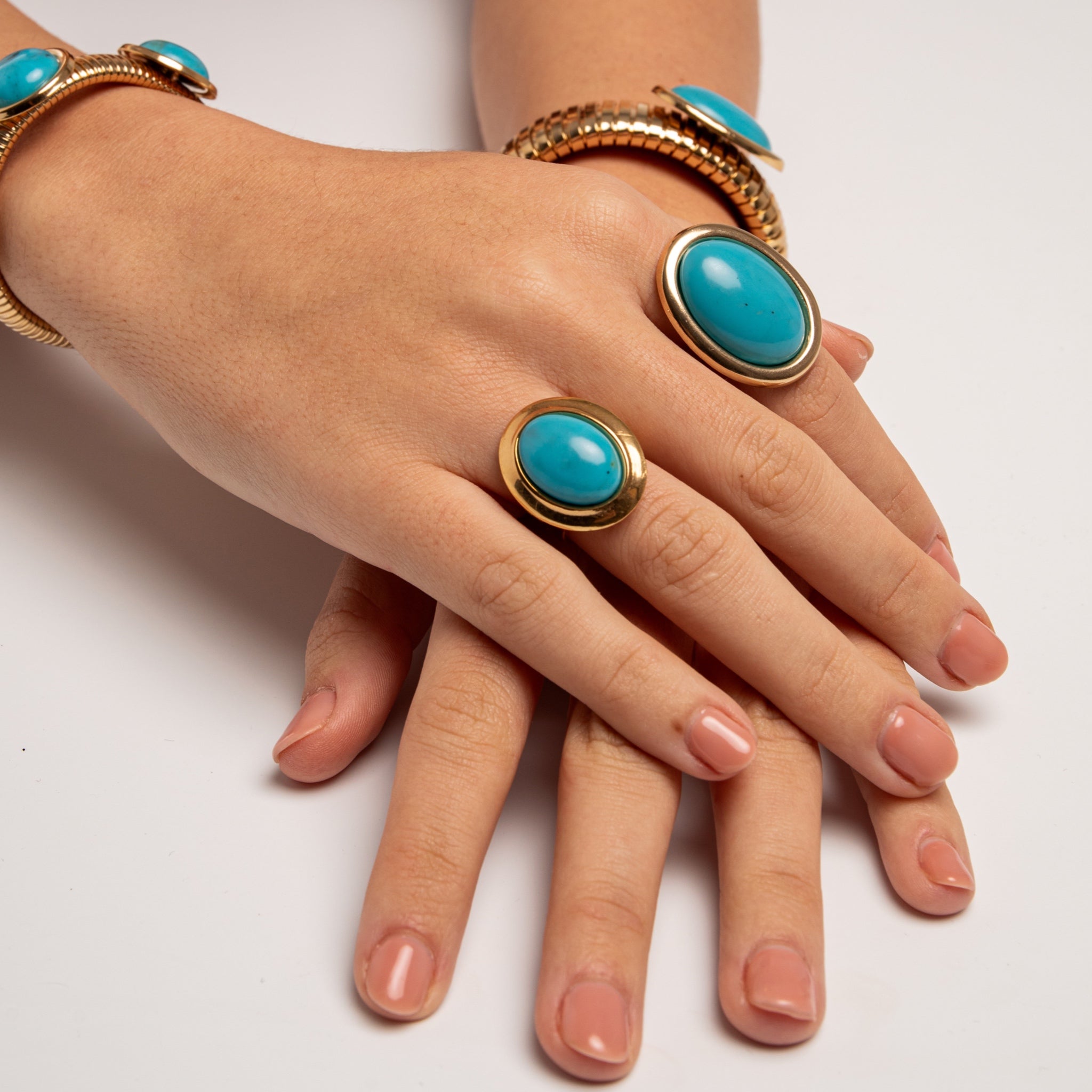 Sortija Óvalo Grande Burdeos - Piedra de Toque