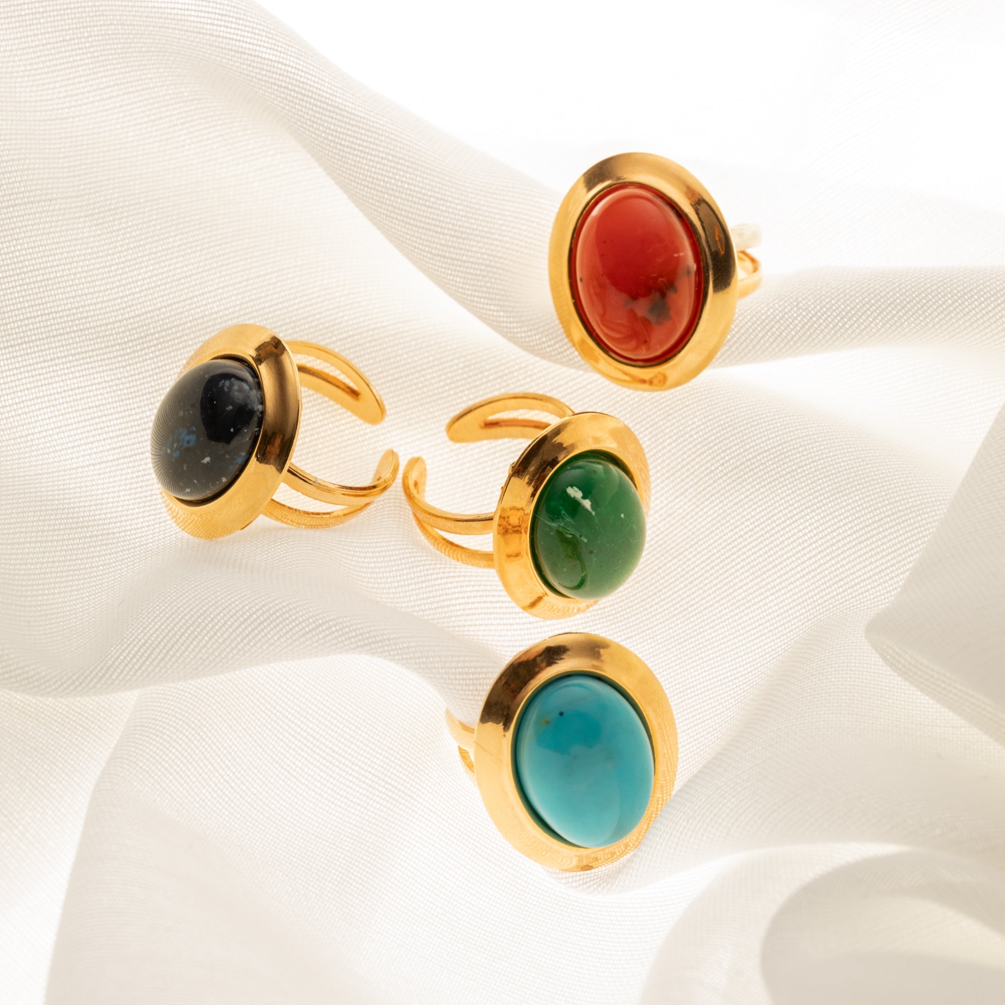 Sortija Óvalo Turquesa - Piedra de Toque