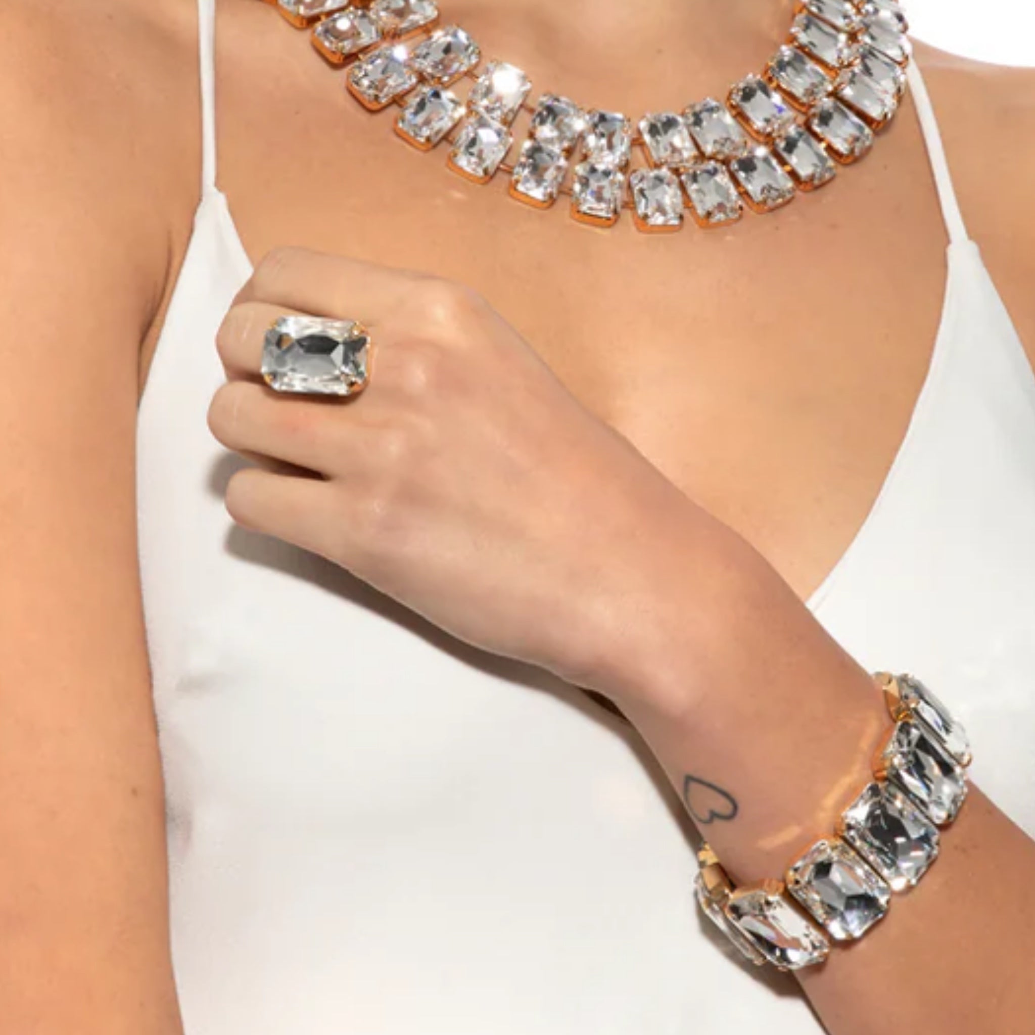 Sortija Rectángulo Grande Zafiro - Piedra de Toque