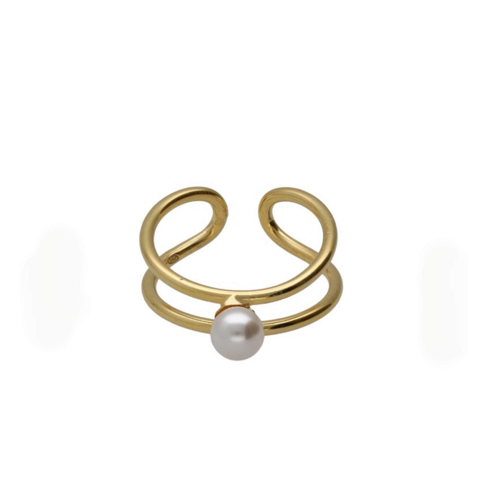 Sortija Solitario de Perla - Piedra de Toque