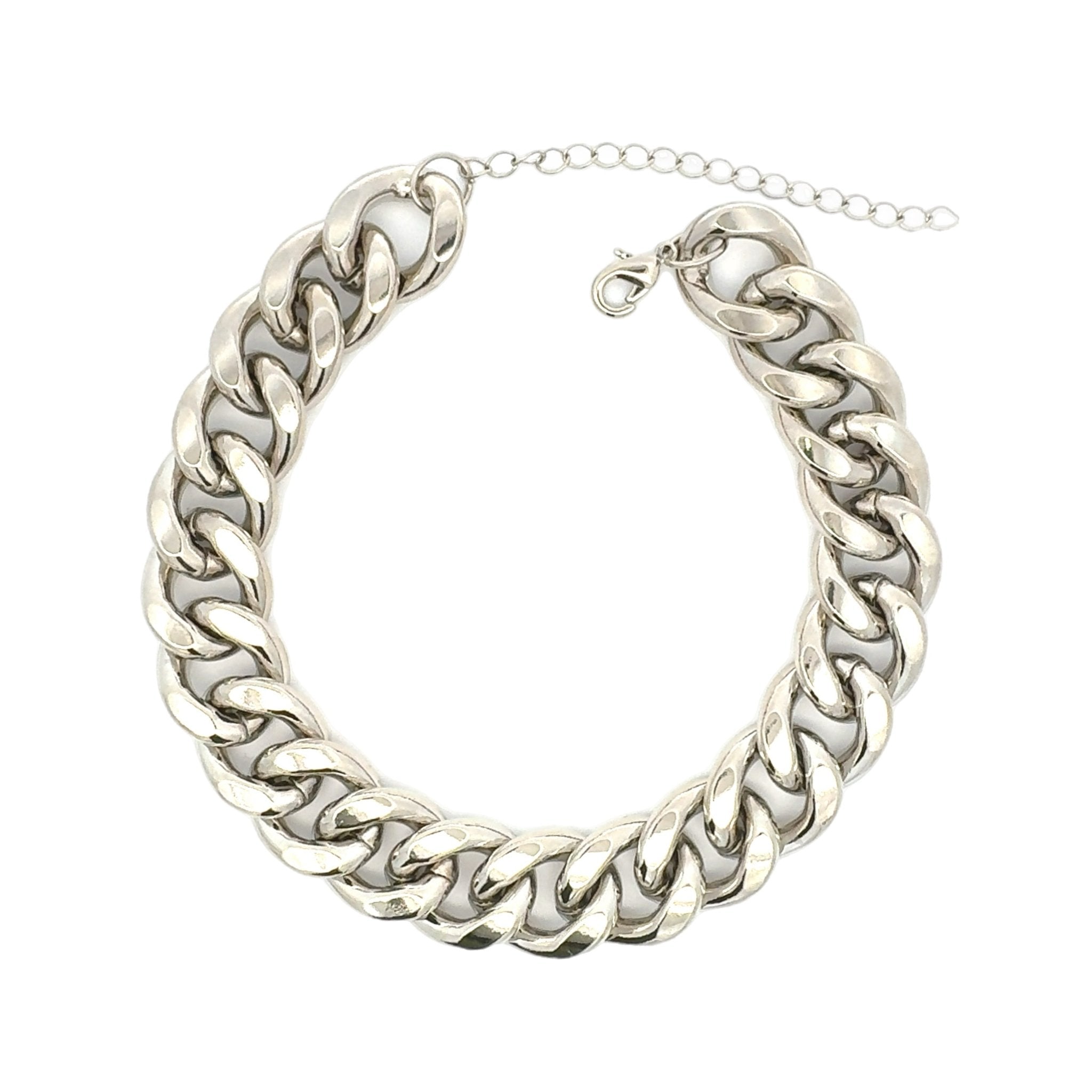 Collar Eslabones Plata - Piedra de Toque