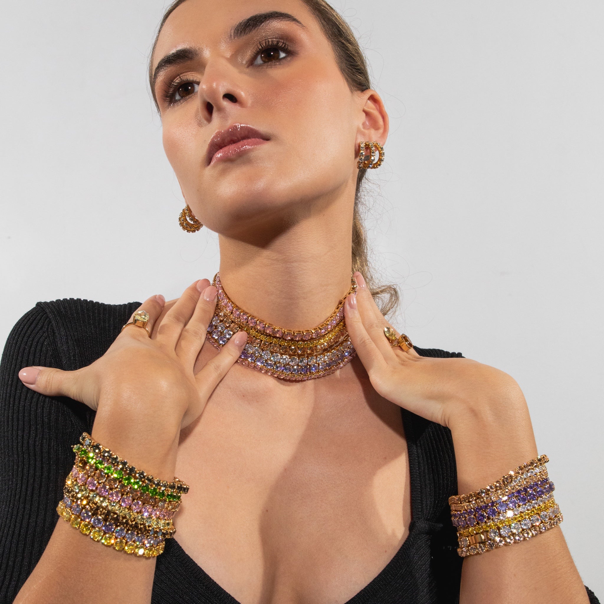 Collar Riviere Grande Blanco - Piedra de Toque