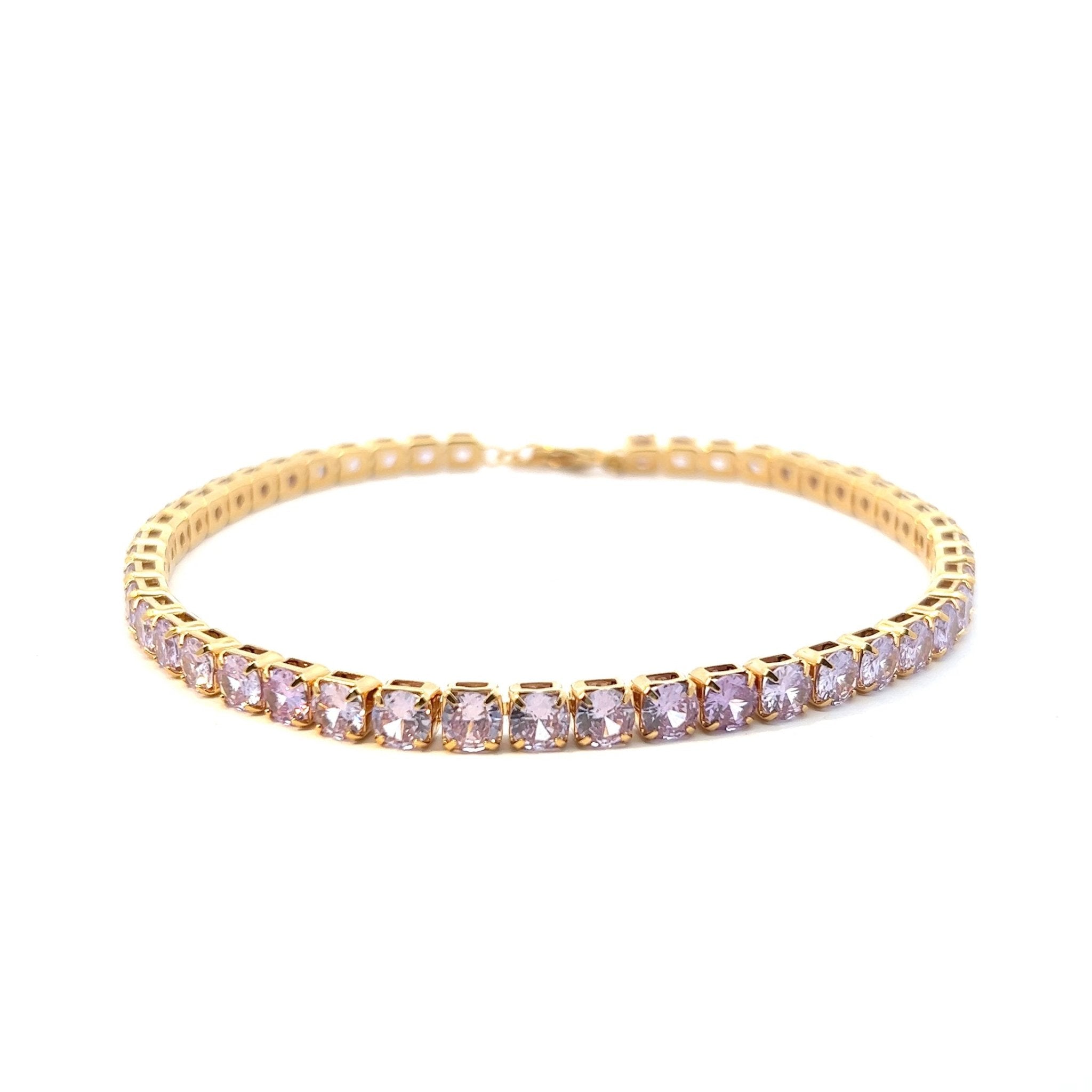 Collar Riviere Grande Lavanda - Piedra de Toque