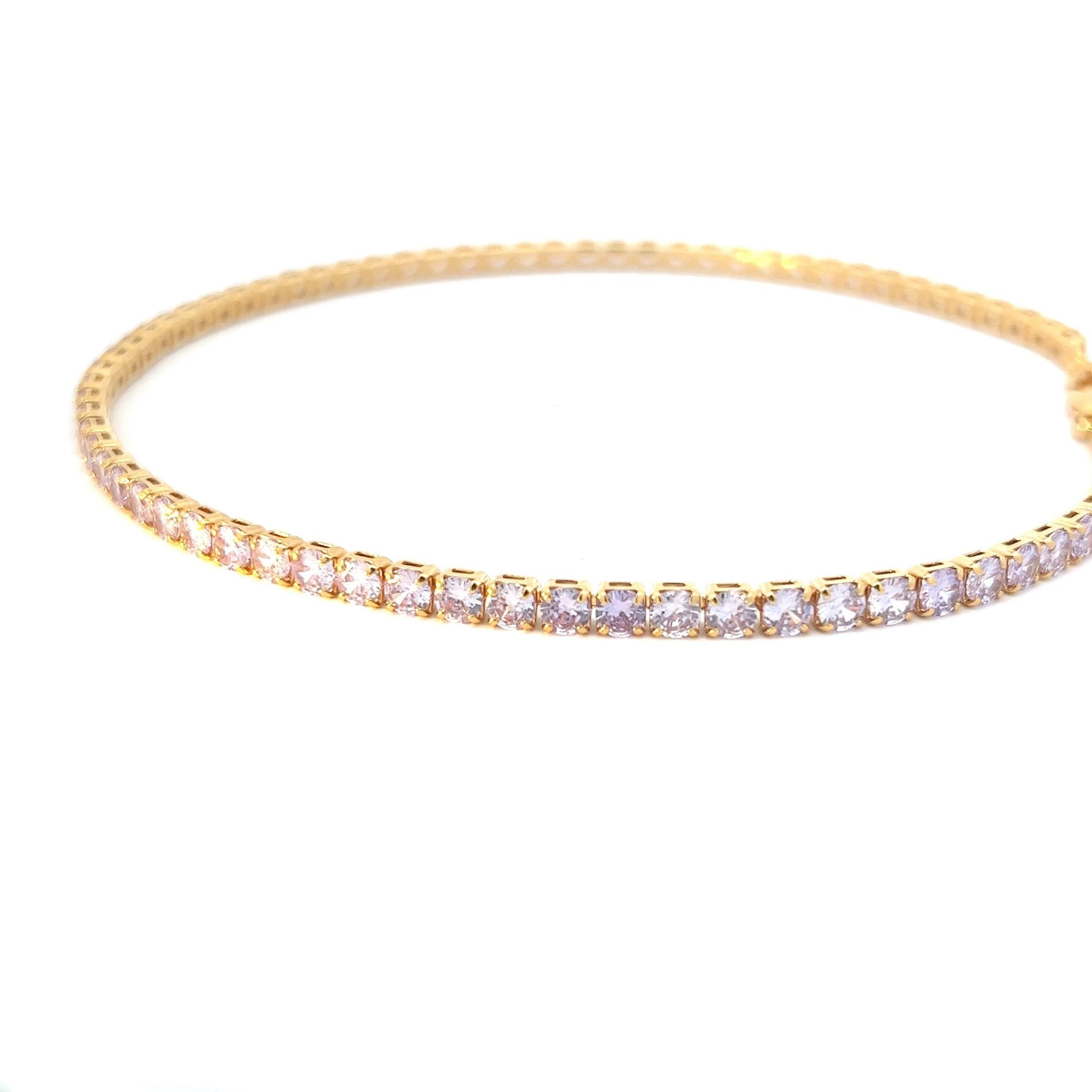 Collar Riviere Mediano Lavanda - Piedra de Toque