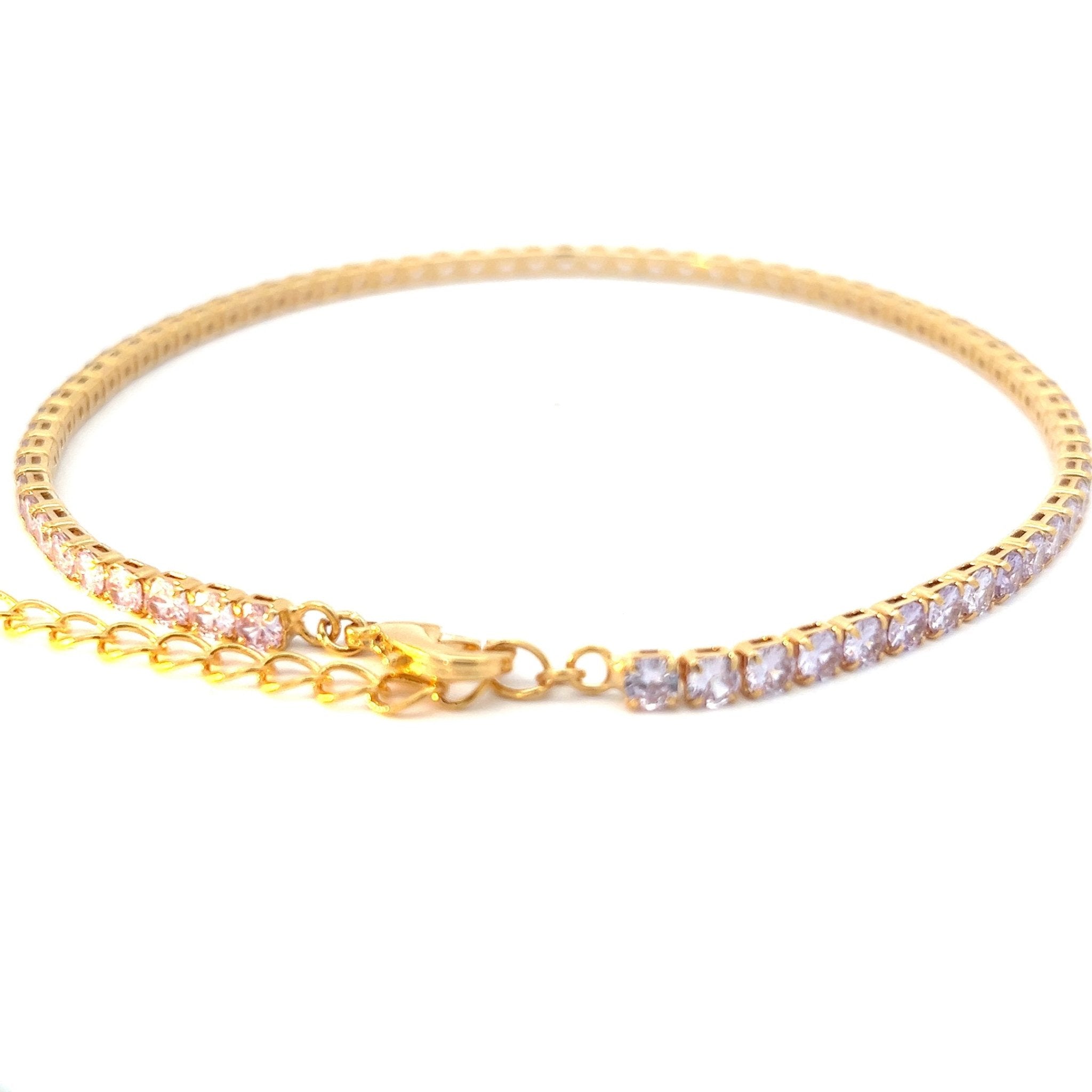 Collar Riviere Mediano Lavanda - Piedra de Toque