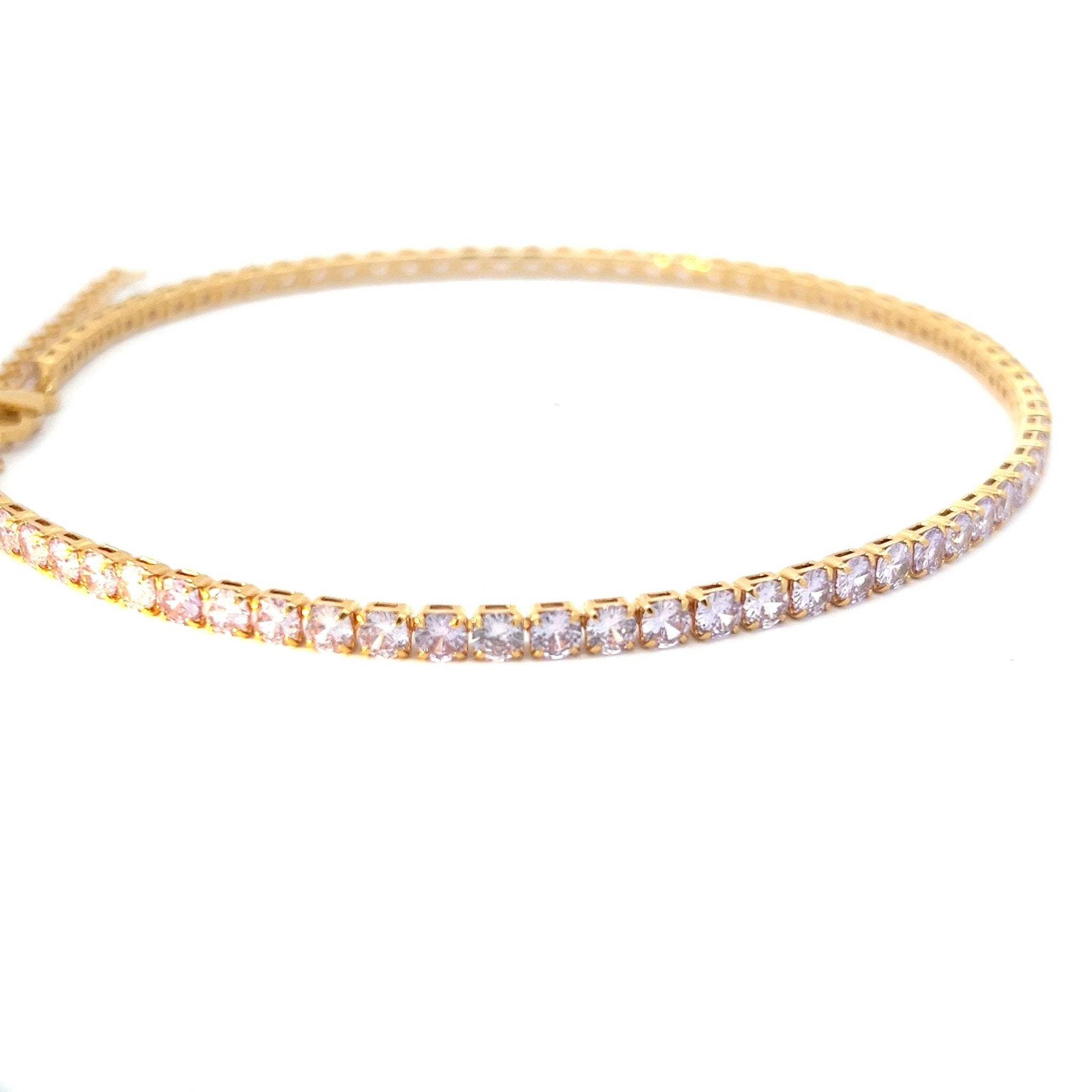 Collar Riviere Mediano Lavanda - Piedra de Toque