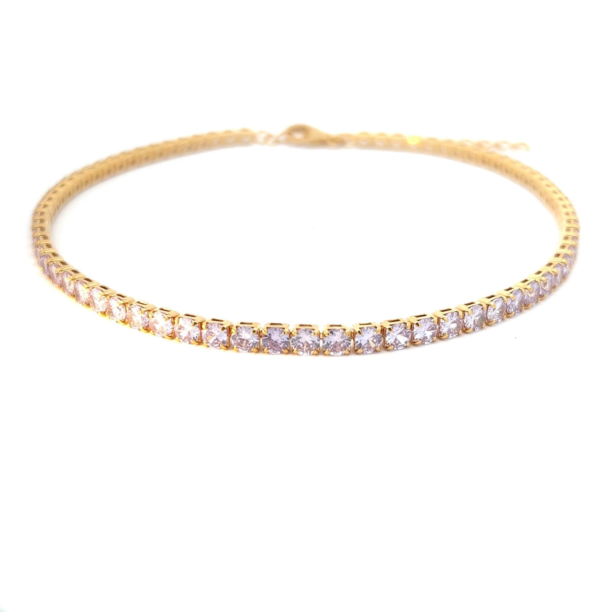 Collar Riviere Mediano Lavanda - Piedra de Toque