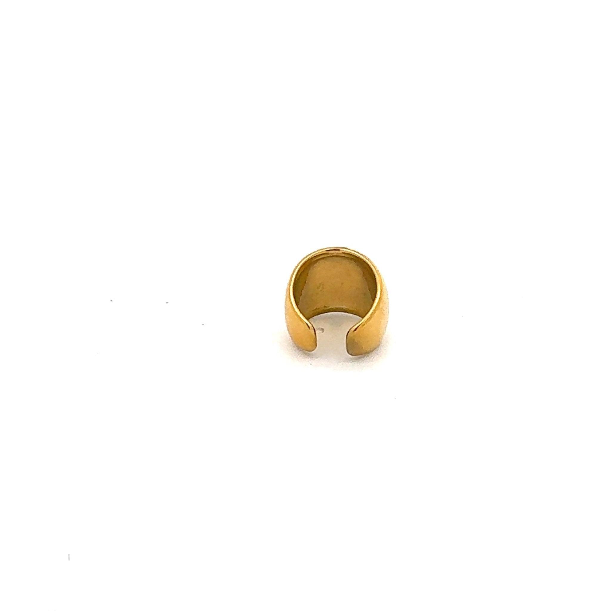 Ear Cuff Liso Oro - Piedra de Toque