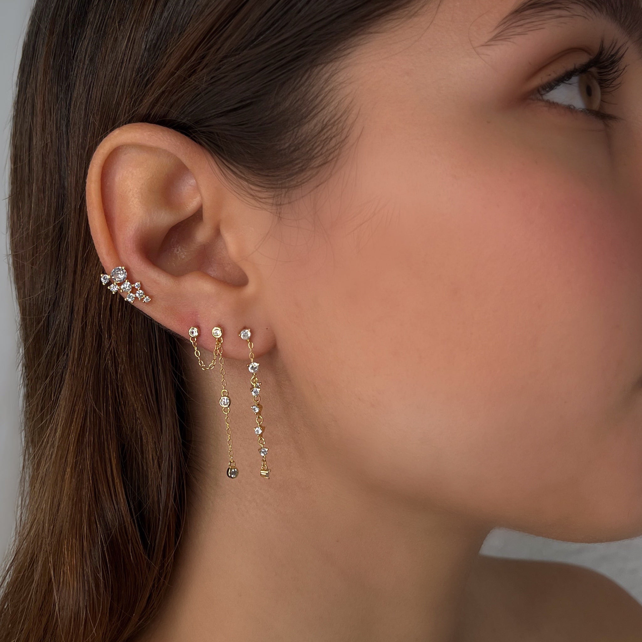 Pendiente Doble Presión - Piedra de Toque