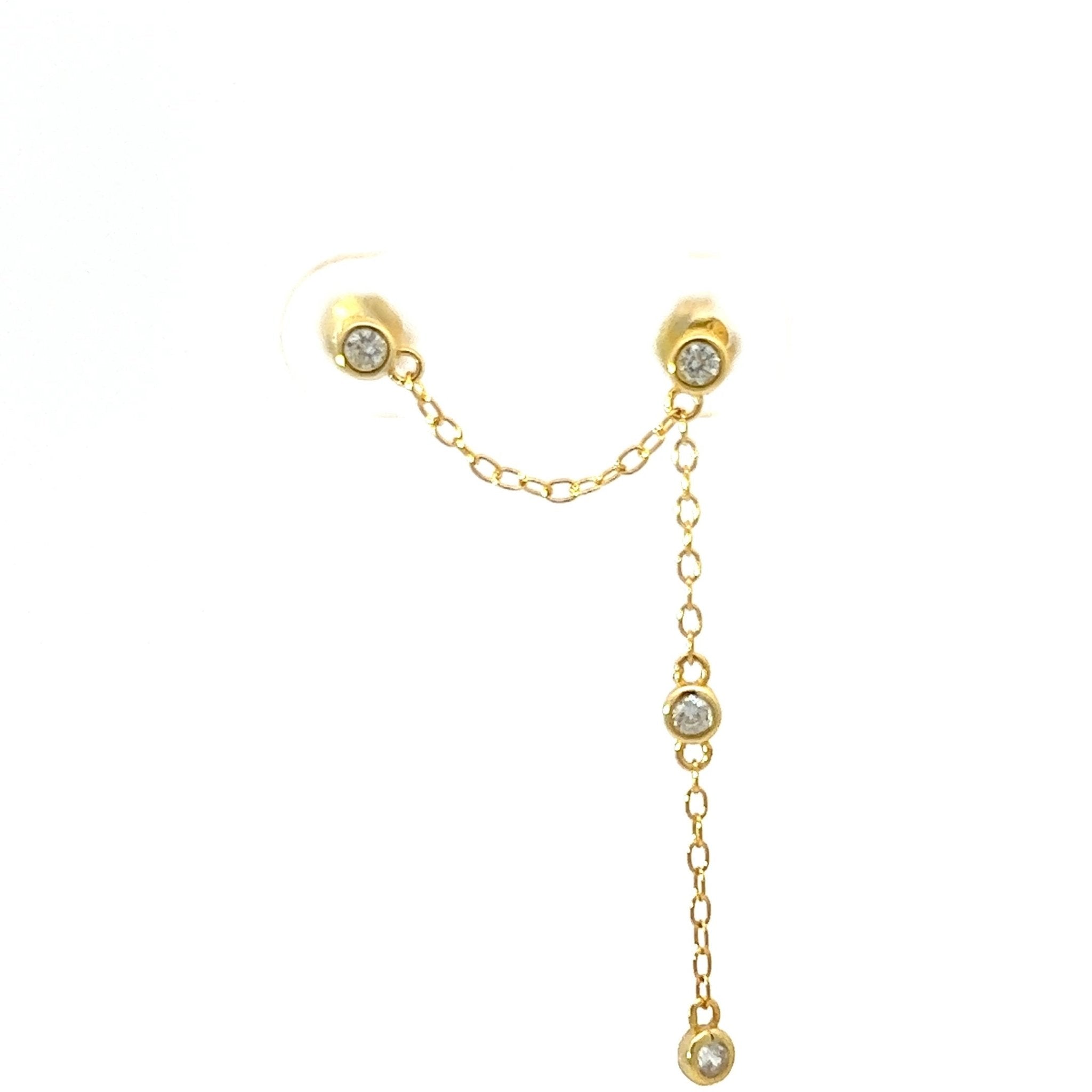 Pendiente Doble Presión - Piedra de Toque