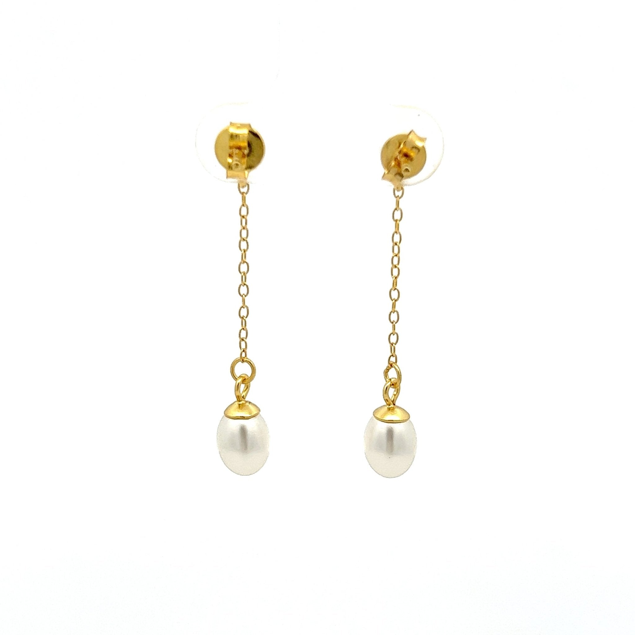 Pendientes Largos Perla - Piedra de Toque