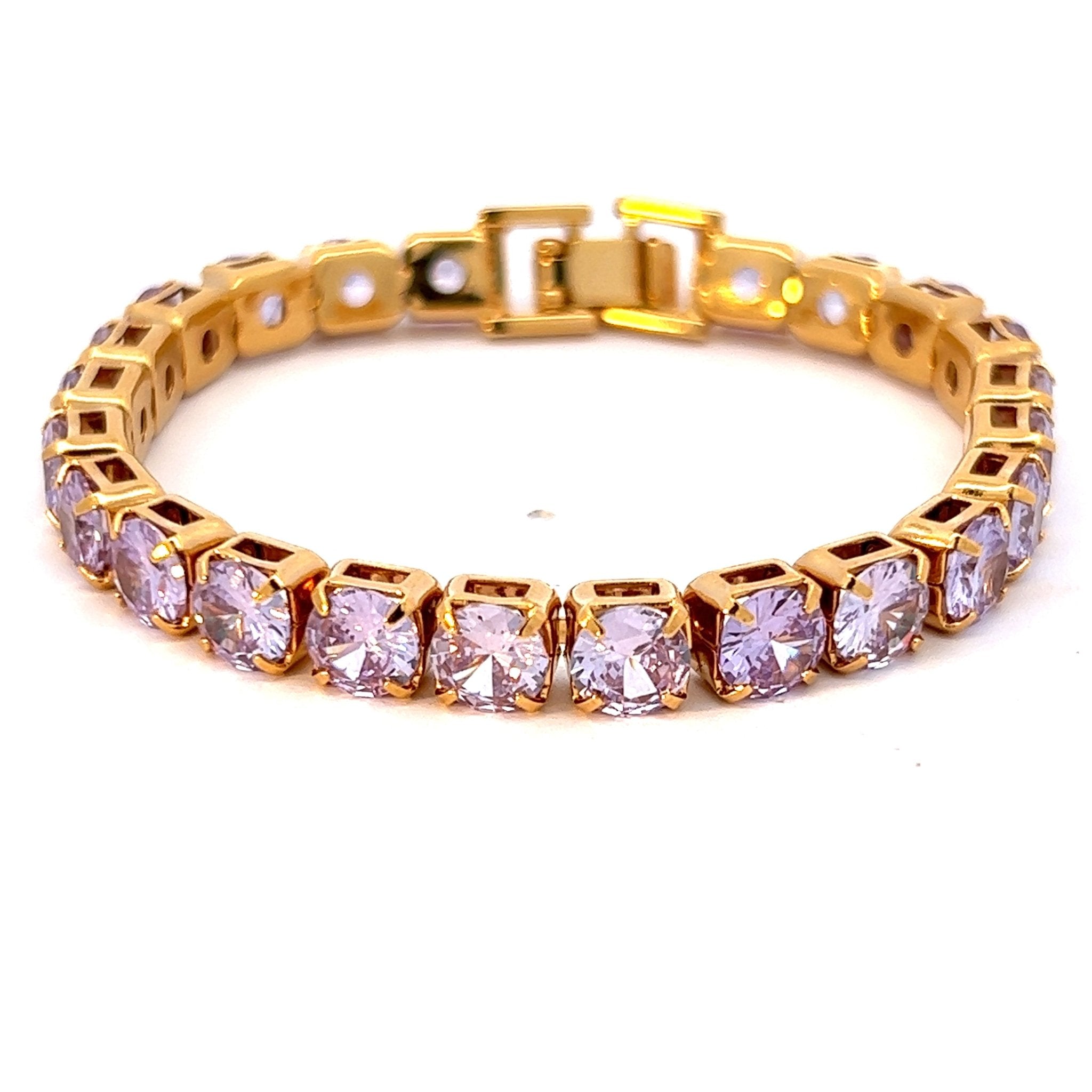 Pulsera Tenis Grande Lavanda - Piedra de Toque